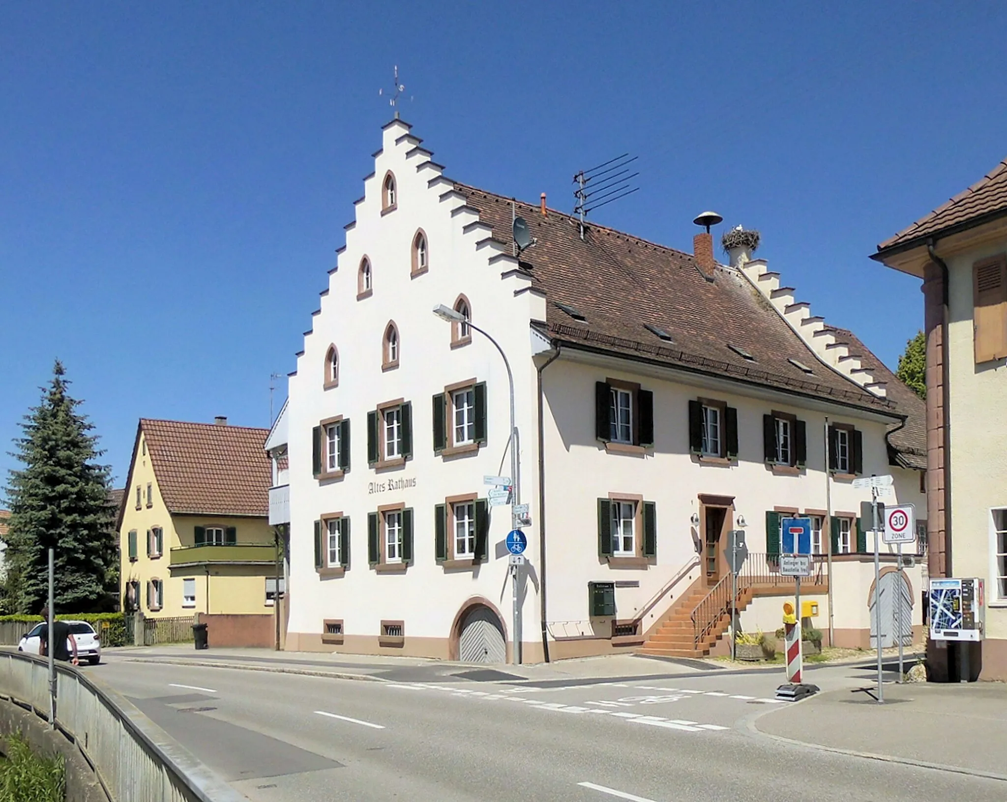 Photo showing: Rathaus der Gemeinde Eimeldingen