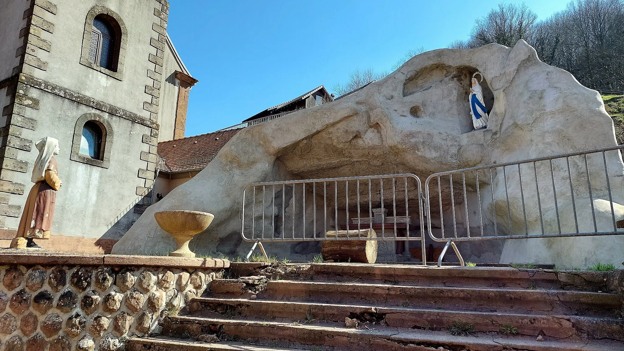 Photo showing: Grotte de Lourdes à Siersthal