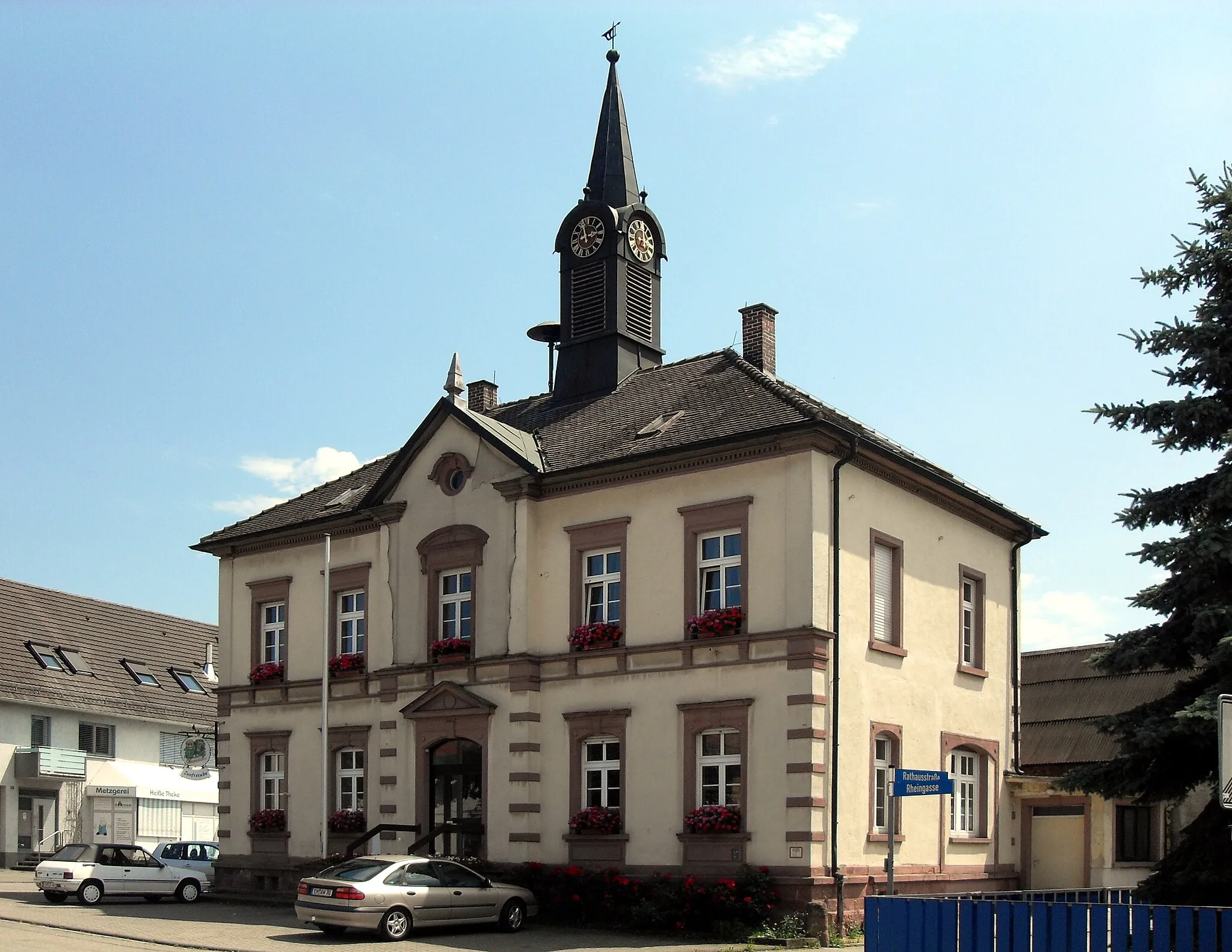 Photo showing: Rathaus der Gemeinde Rheinhausen, Ortsteil Oberhausen