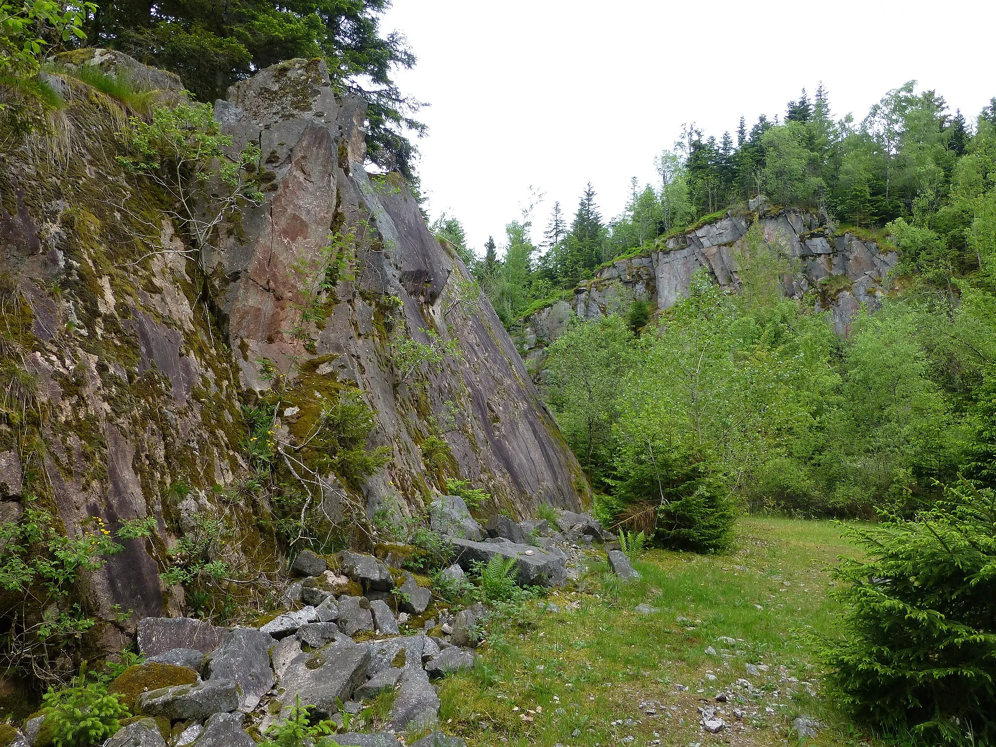 Photo showing: Barbey-Seroux (Vosges) : carrière de granite des Tronces