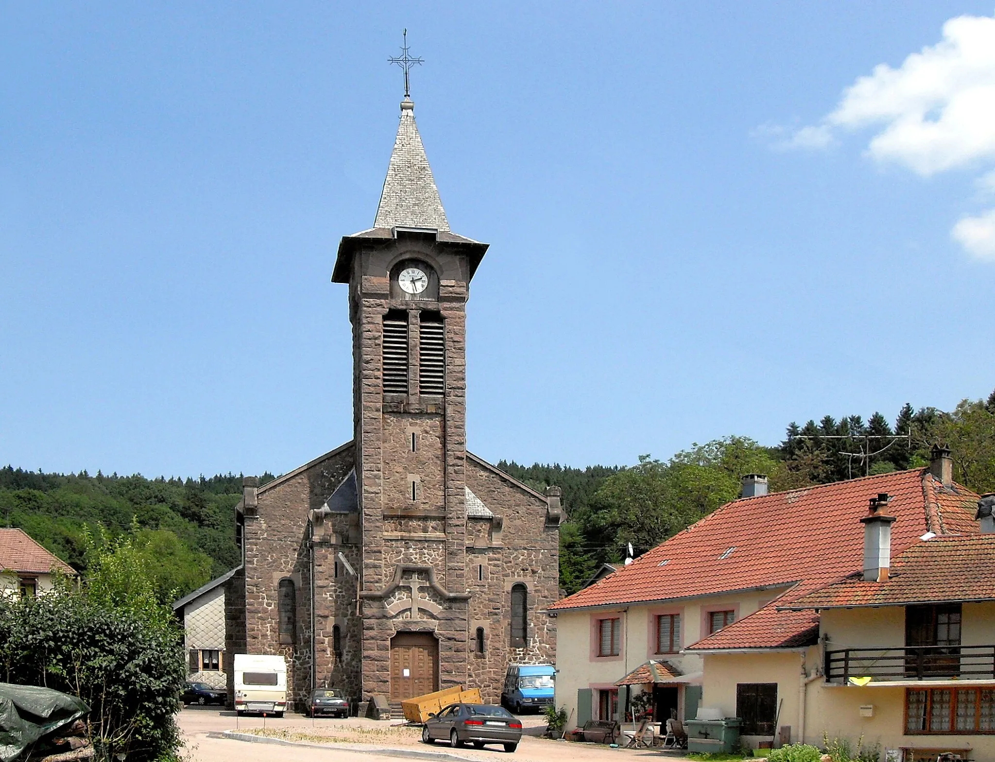 Photo showing: L*église des Saints-Anges et Sainte-Barbe à Châtas