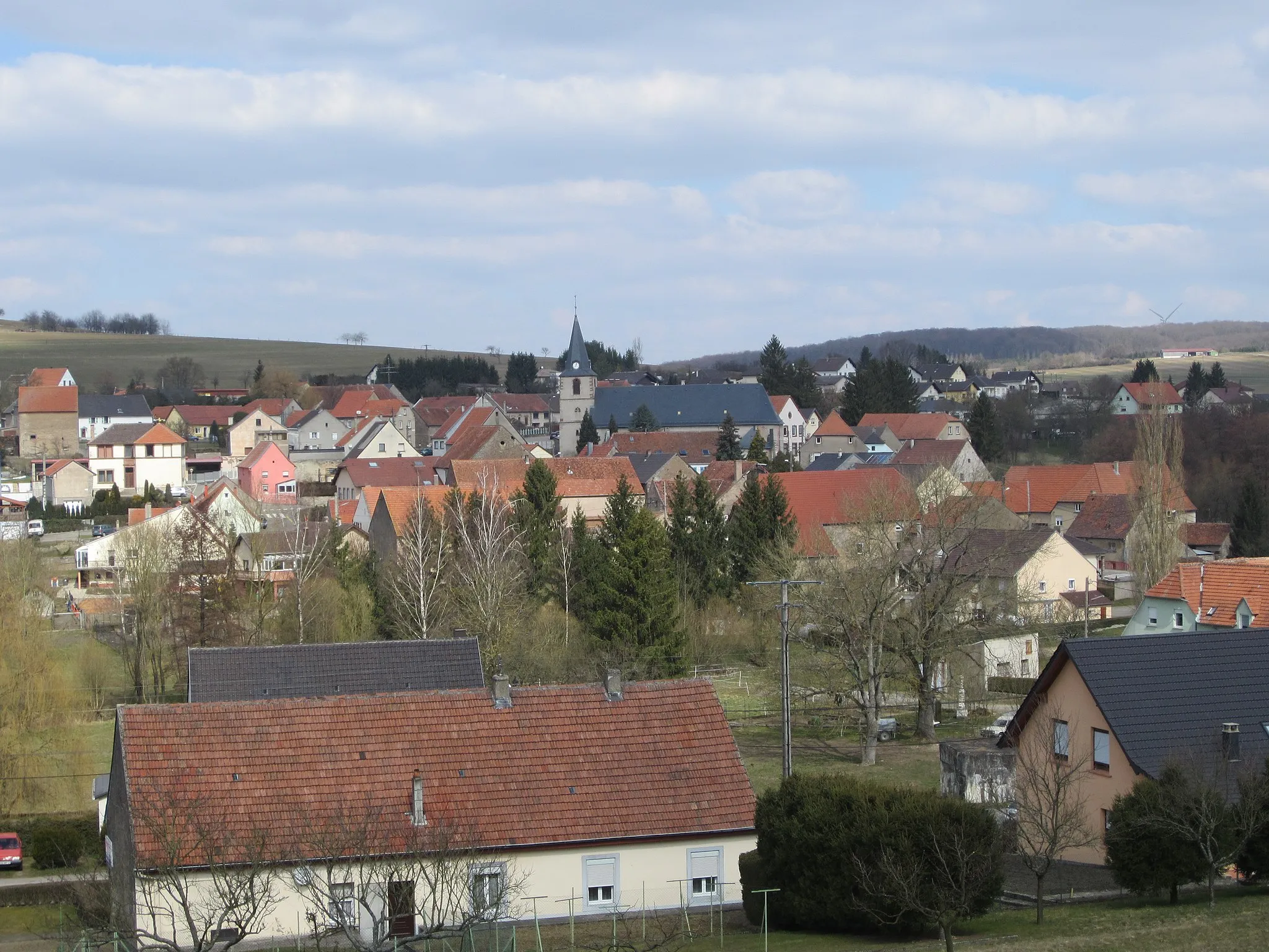 Photo showing: View of Achen, Moselle, France