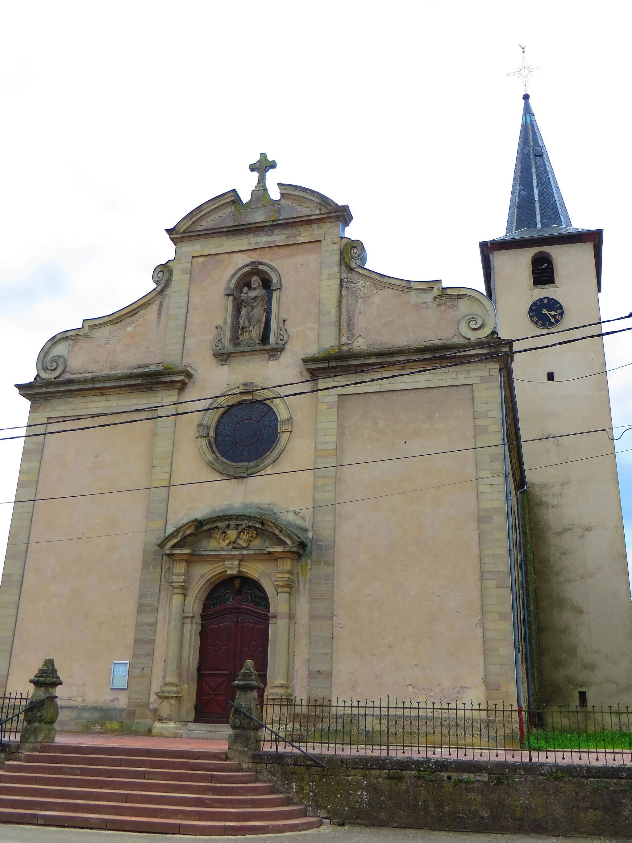 Photo showing: Berthelming Église de l'Exaltation-de-la-Sainte-Croix