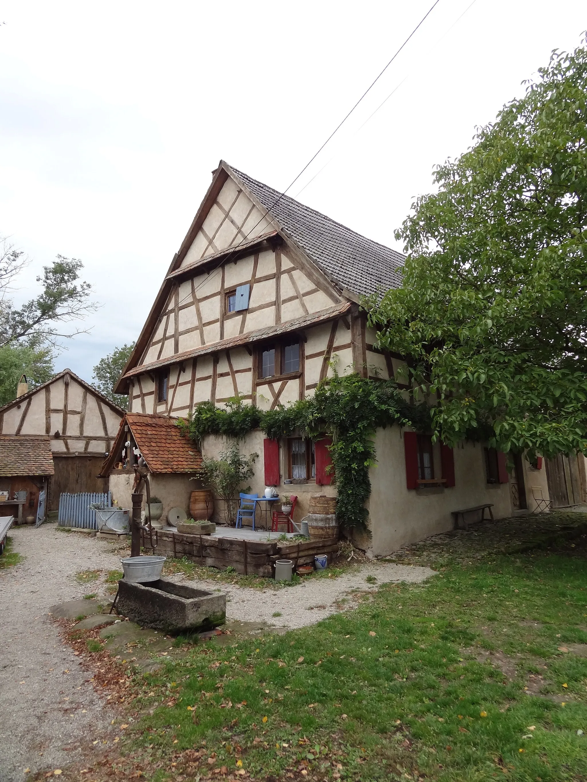 Photo showing: Ferme en Pans de Bois de 1726