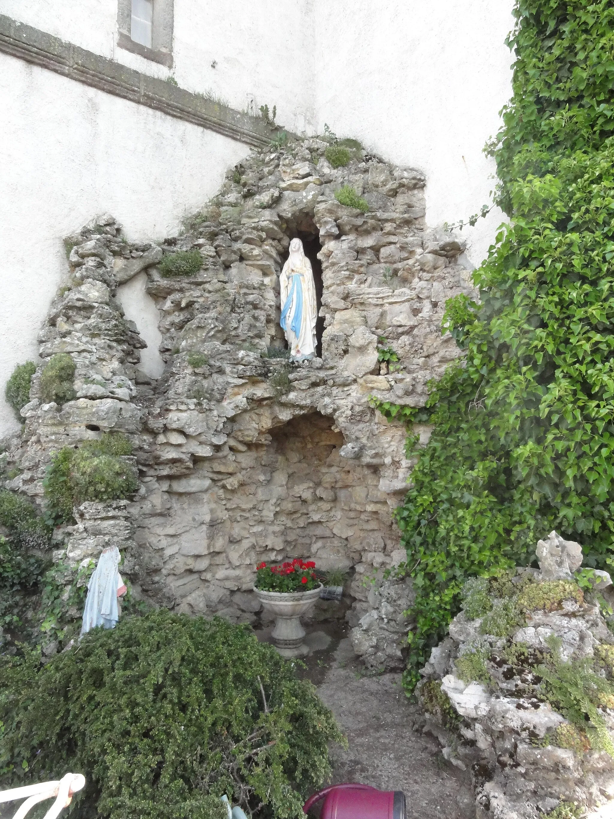 Photo showing: Langatte (Moselle) grotte de Lourdes