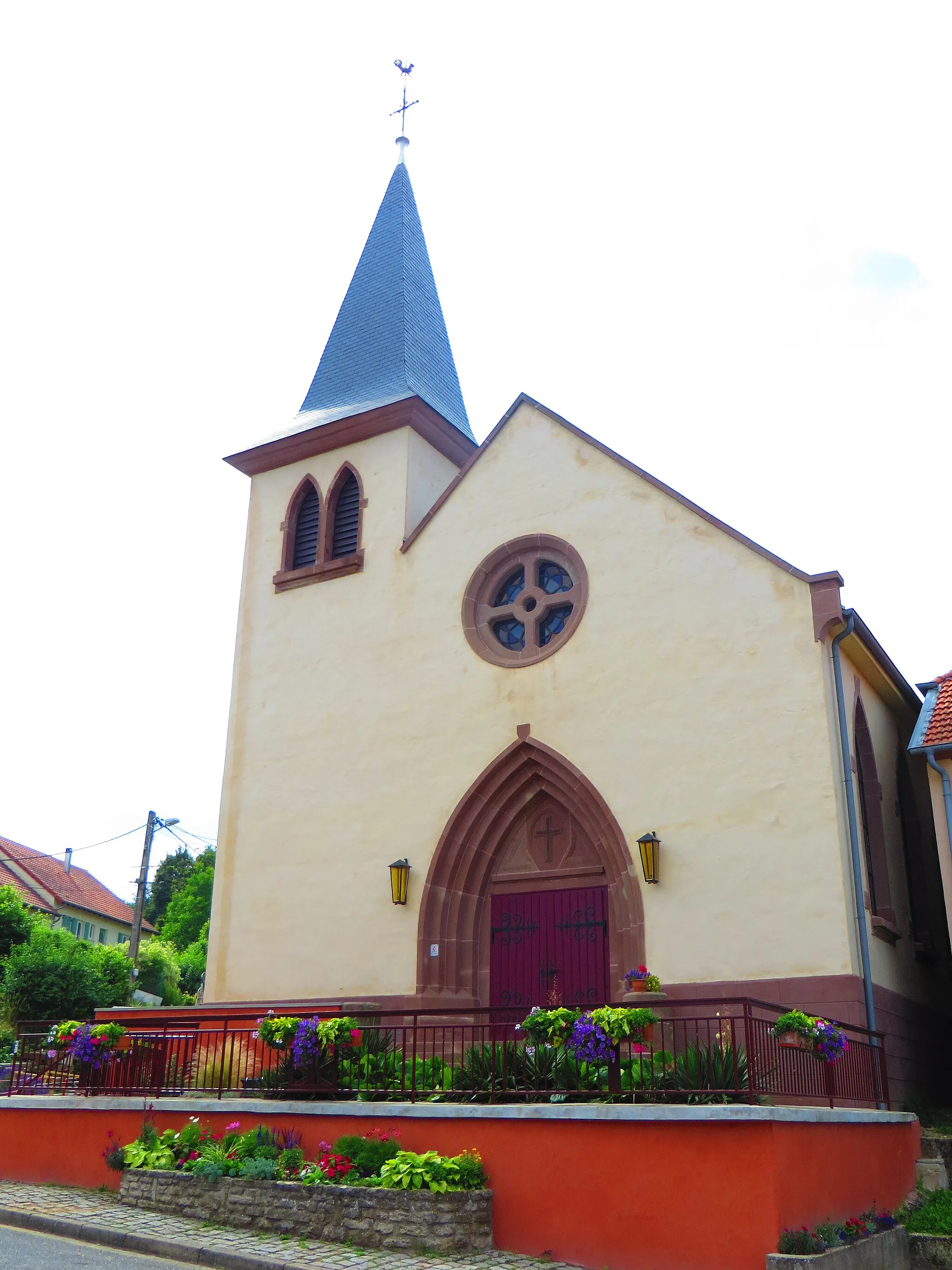 Photo showing: Niederstinzel Église luthérienne