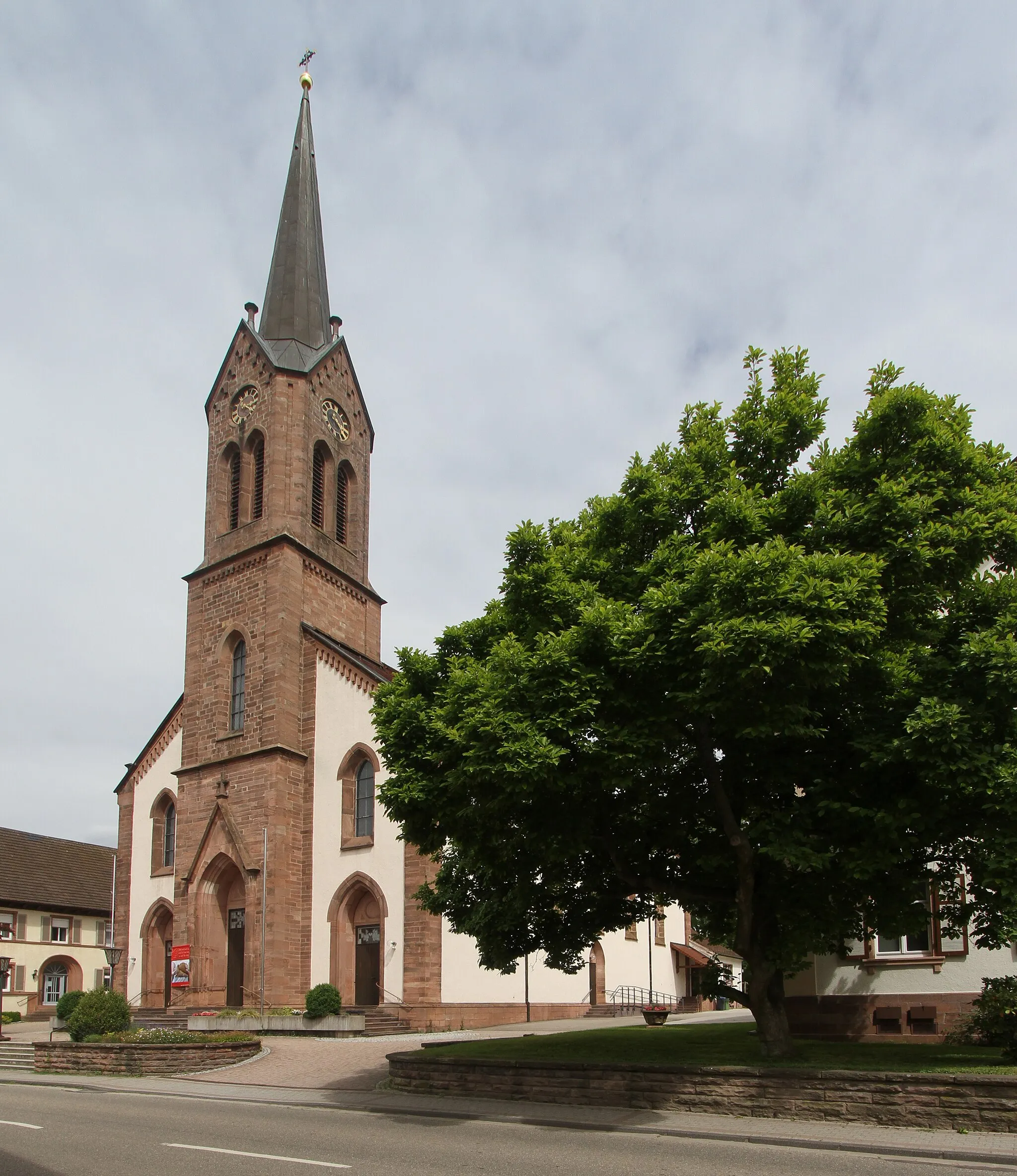 Photo showing: Church of St. Roman in Achern-Mösbach.