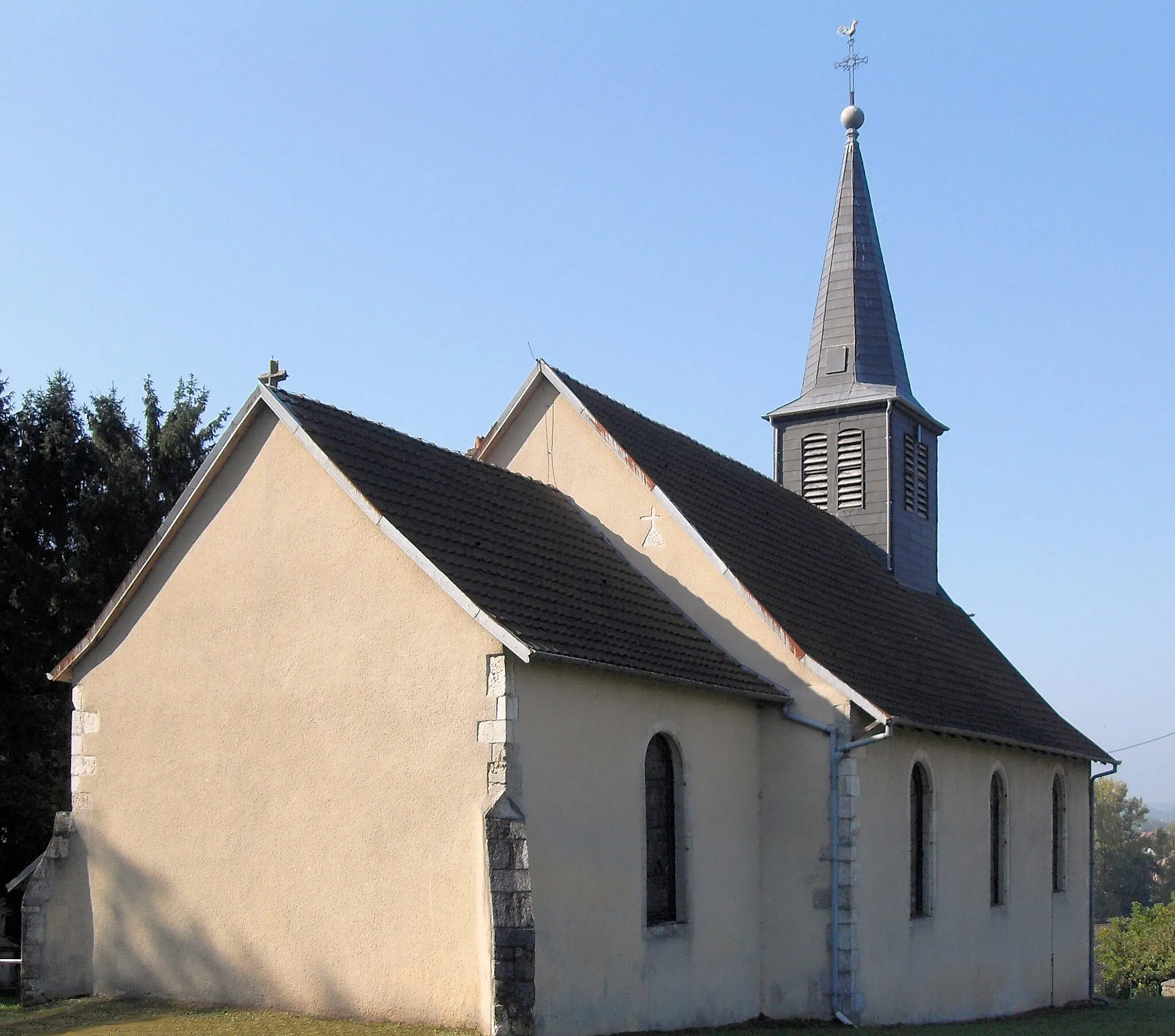 Photo showing: L'église Saint-Étienne à Brebotte, côté nord-est