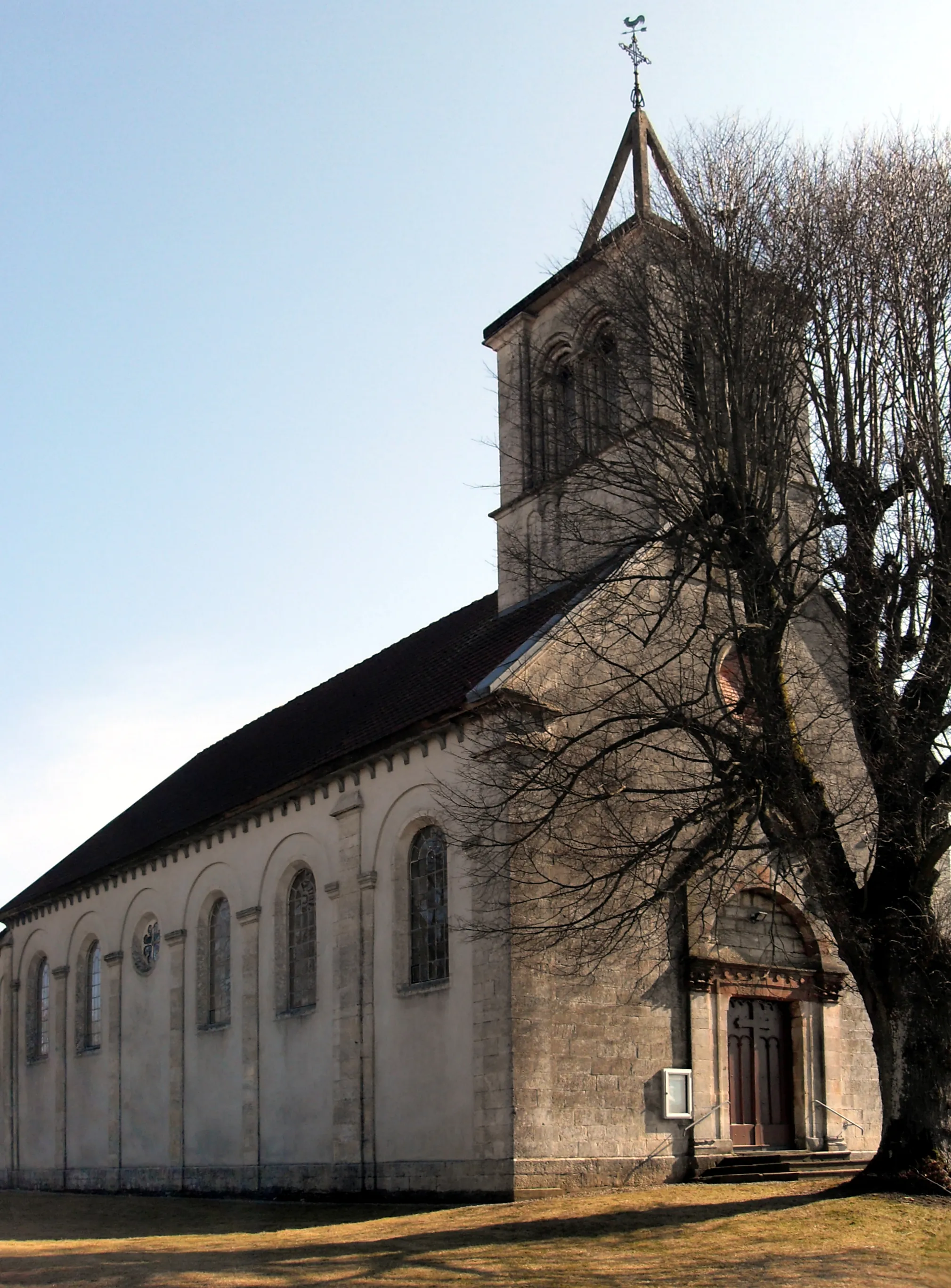 Photo showing: L'église de la Nativité-de-Notre-Dame de Petit-Croix, côté ouest