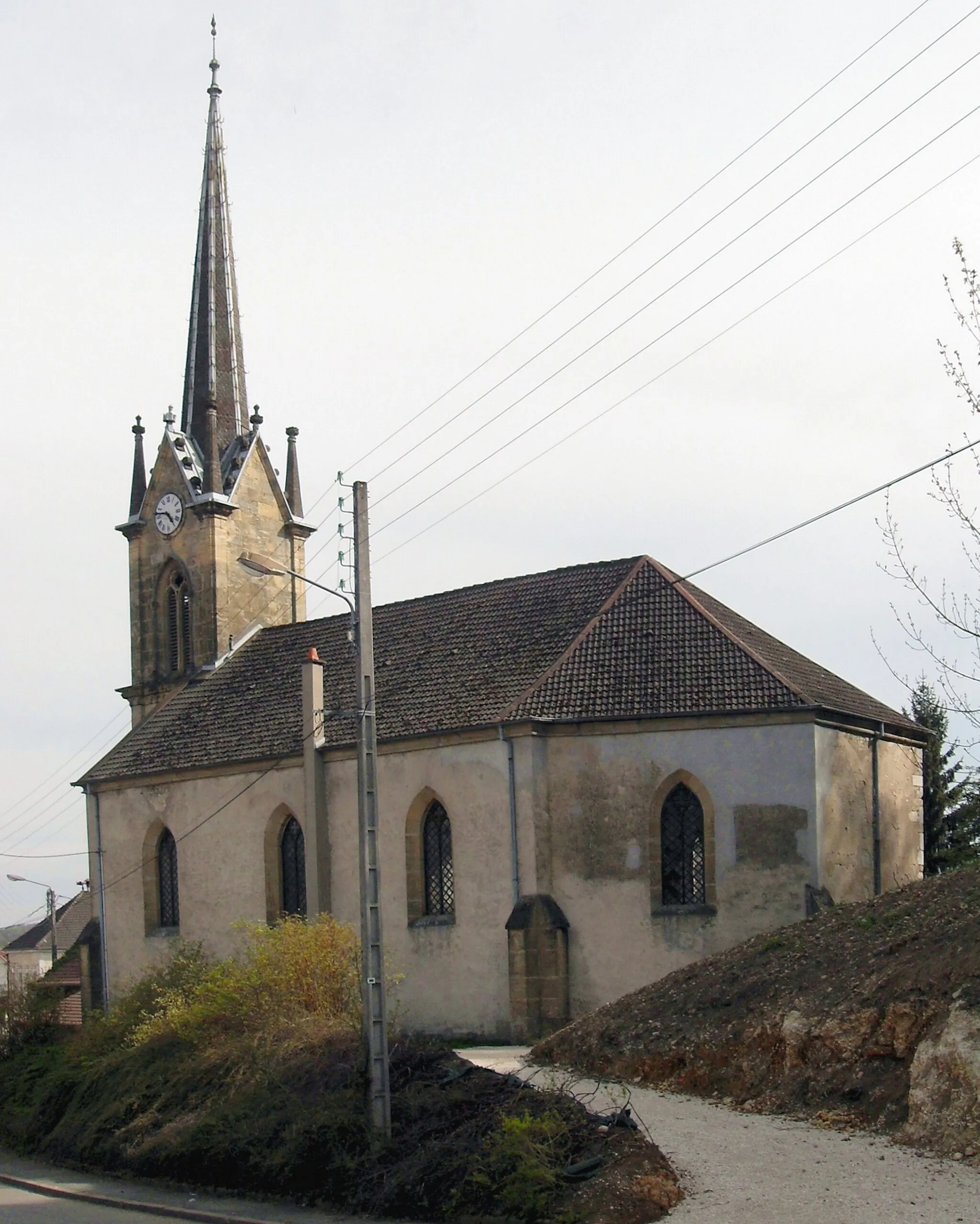 Photo showing: Le temple protestant d'Allenjoie