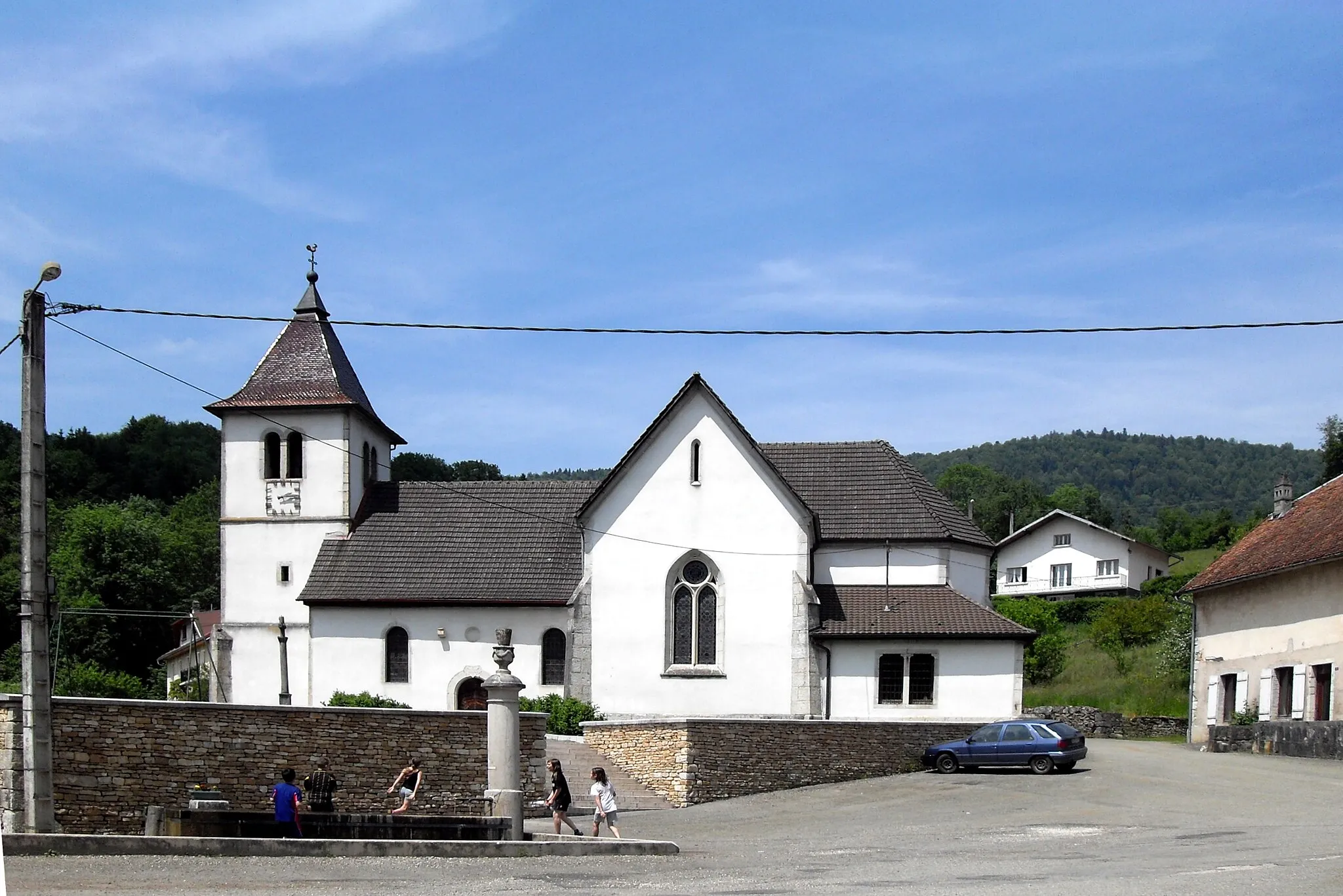 Photo showing: L'église Saint-Valbert à Glère