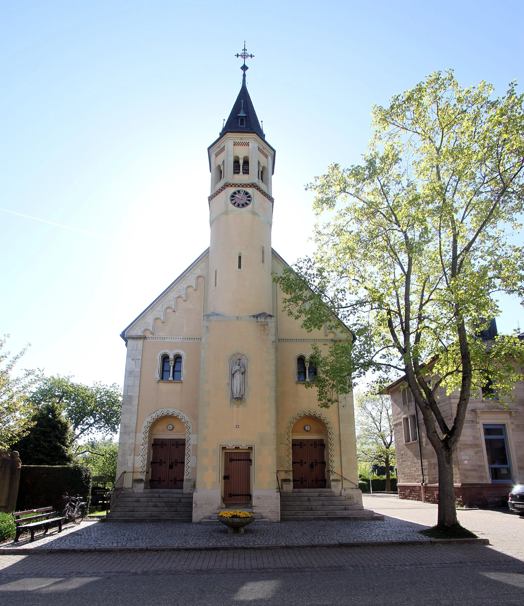 Photo showing: Church of St. Maria in Sinzheim-Kartung.