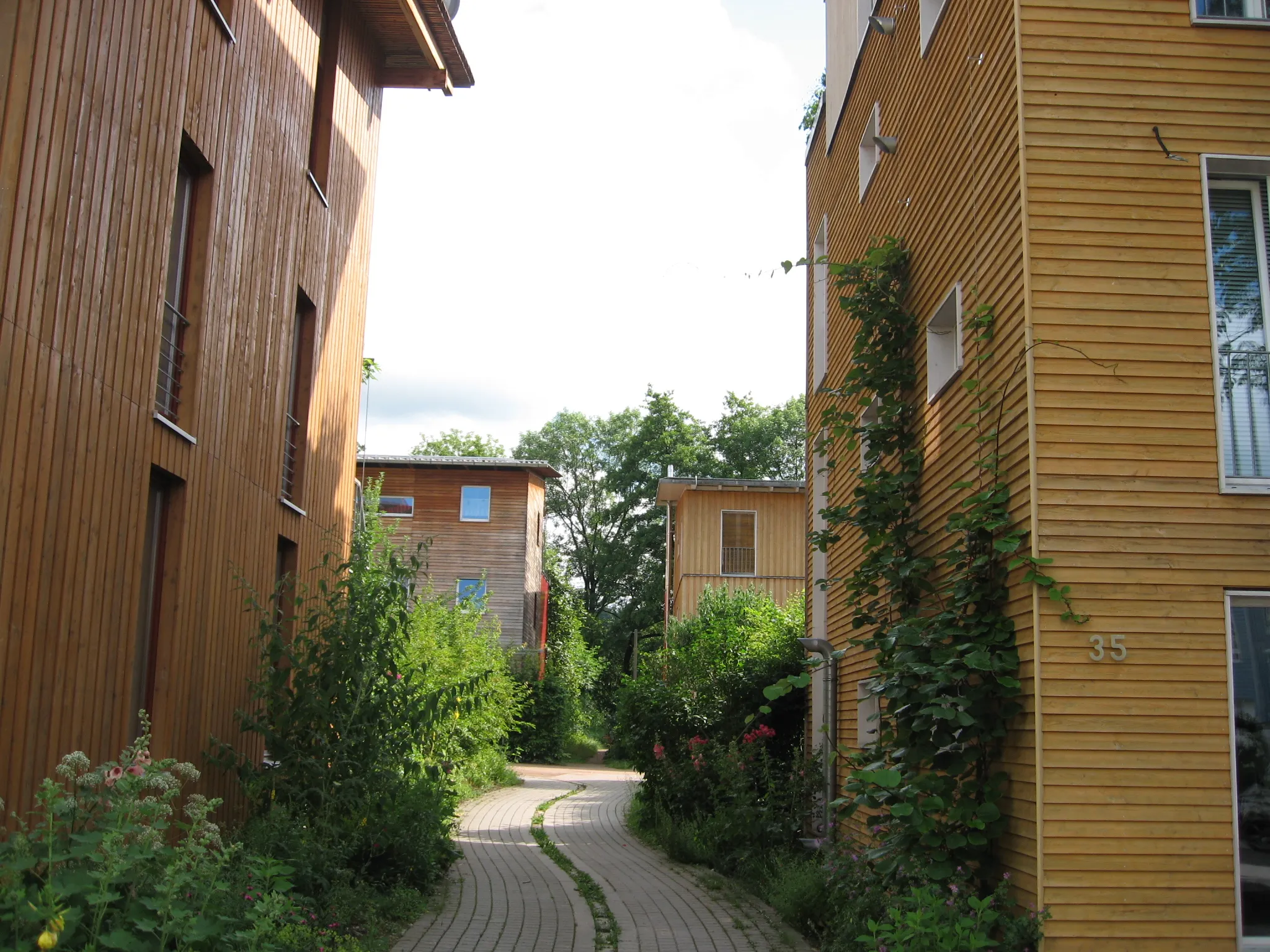 Photo showing: Vauban Quarter of Freiburg, Germany, Rahel-Varnhagen-Straße