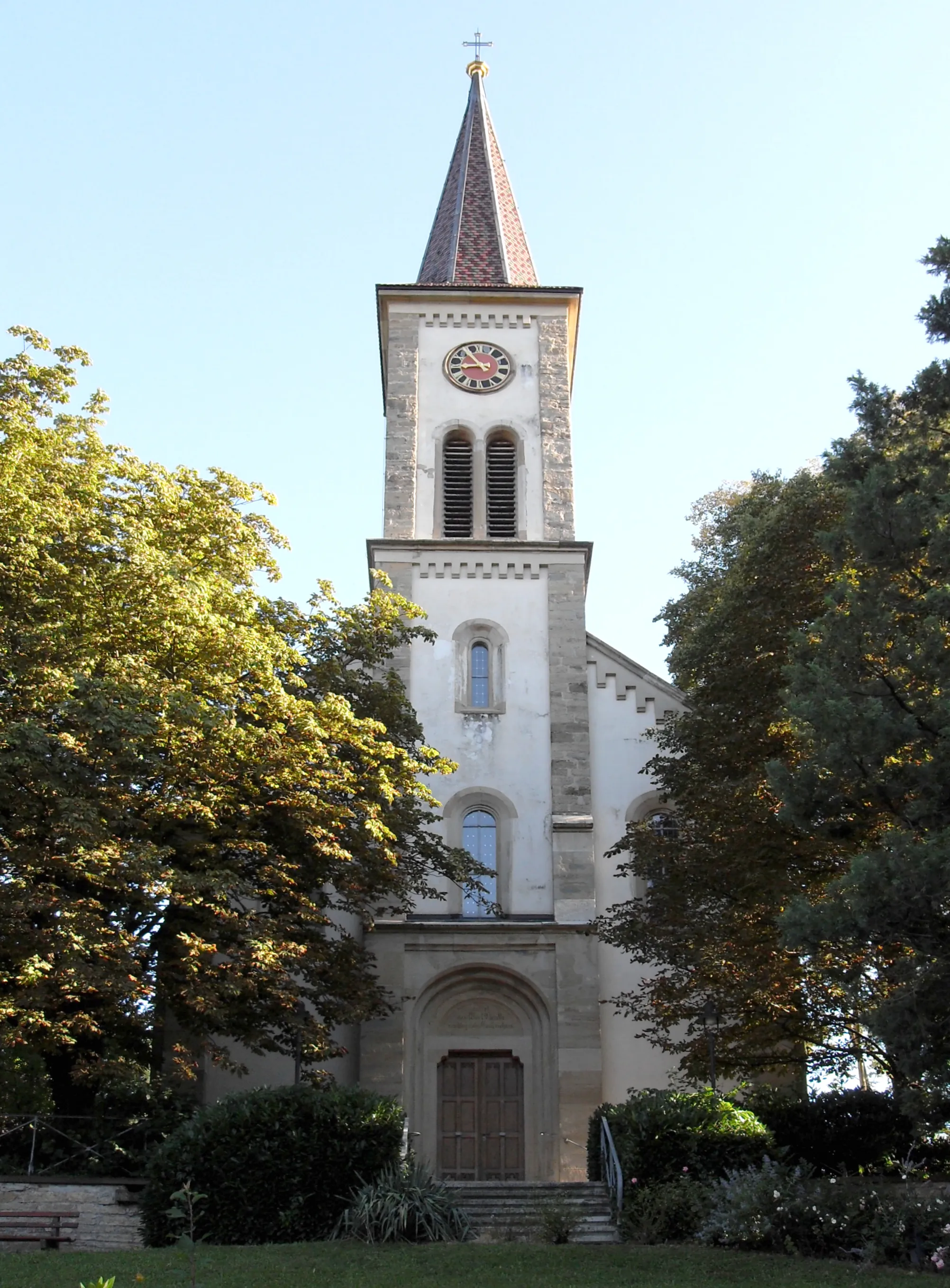 Photo showing: St.-Johannis-Kirche in Laufen (Markgräflerland)