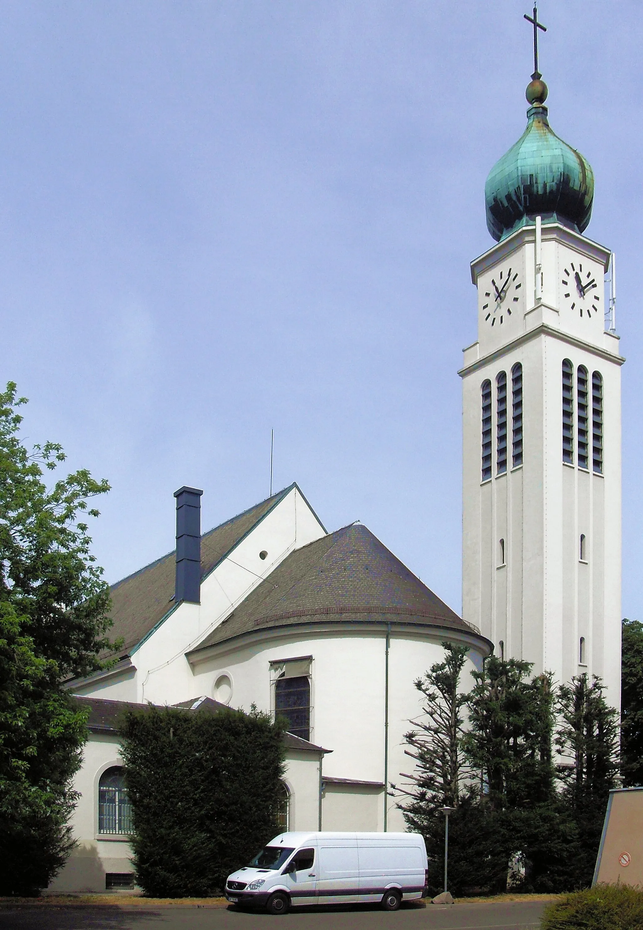 Photo showing: L'église Saint-Antoine de Bourtzwiller, commune de Mulhouse, côté sud-est