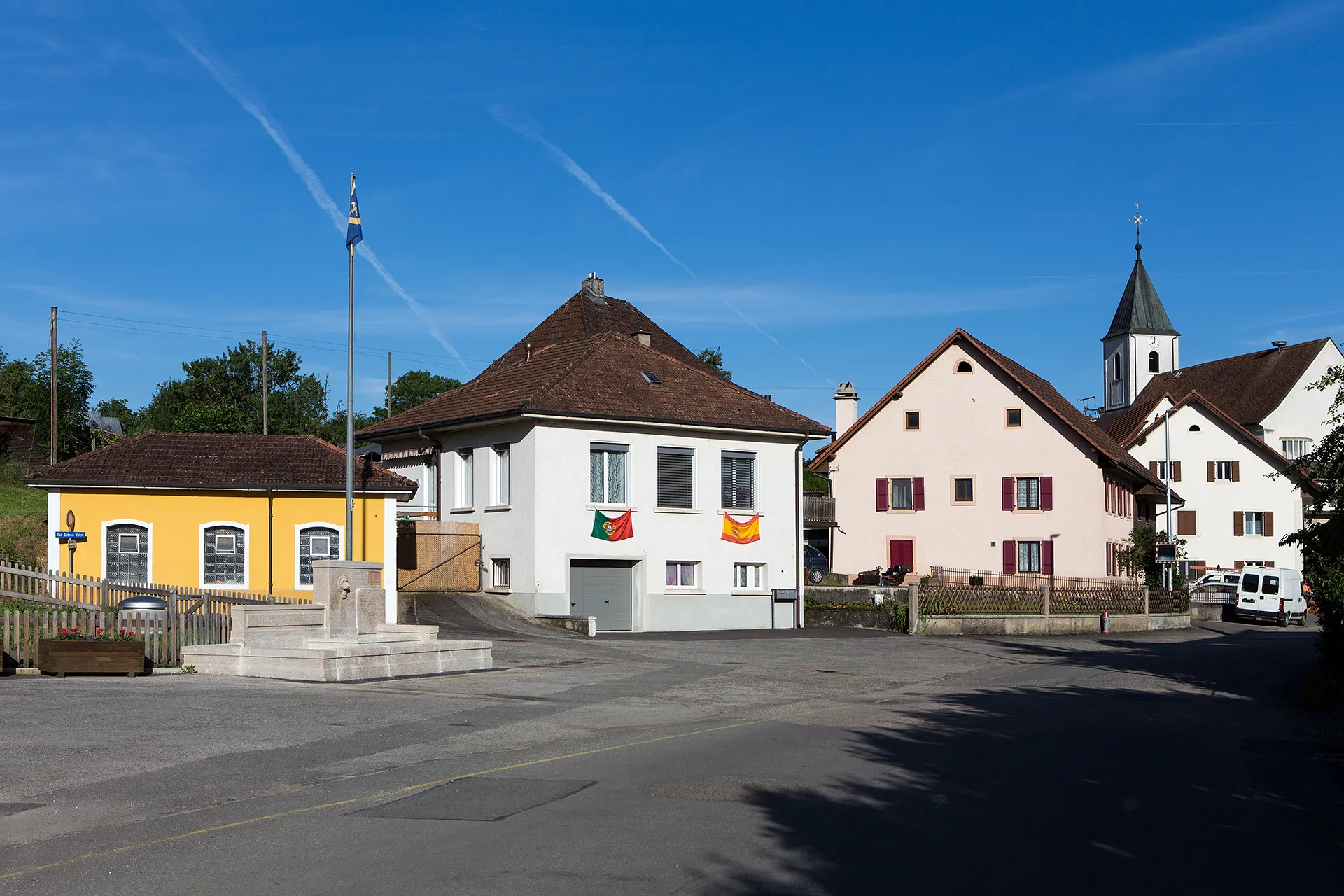 Photo showing: Dorfzentrum von Vendlincourt (JU)