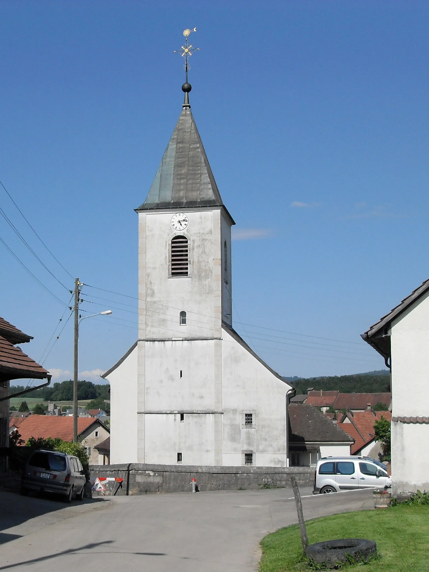 Photo showing: L'église Saint-Léger à Vendlincourt, Suisse