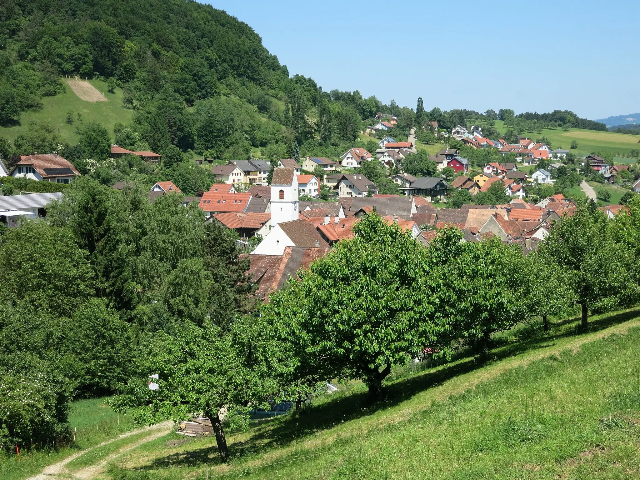 Photo showing: Der Dorfkern von Büren im Schwarzbubenland
