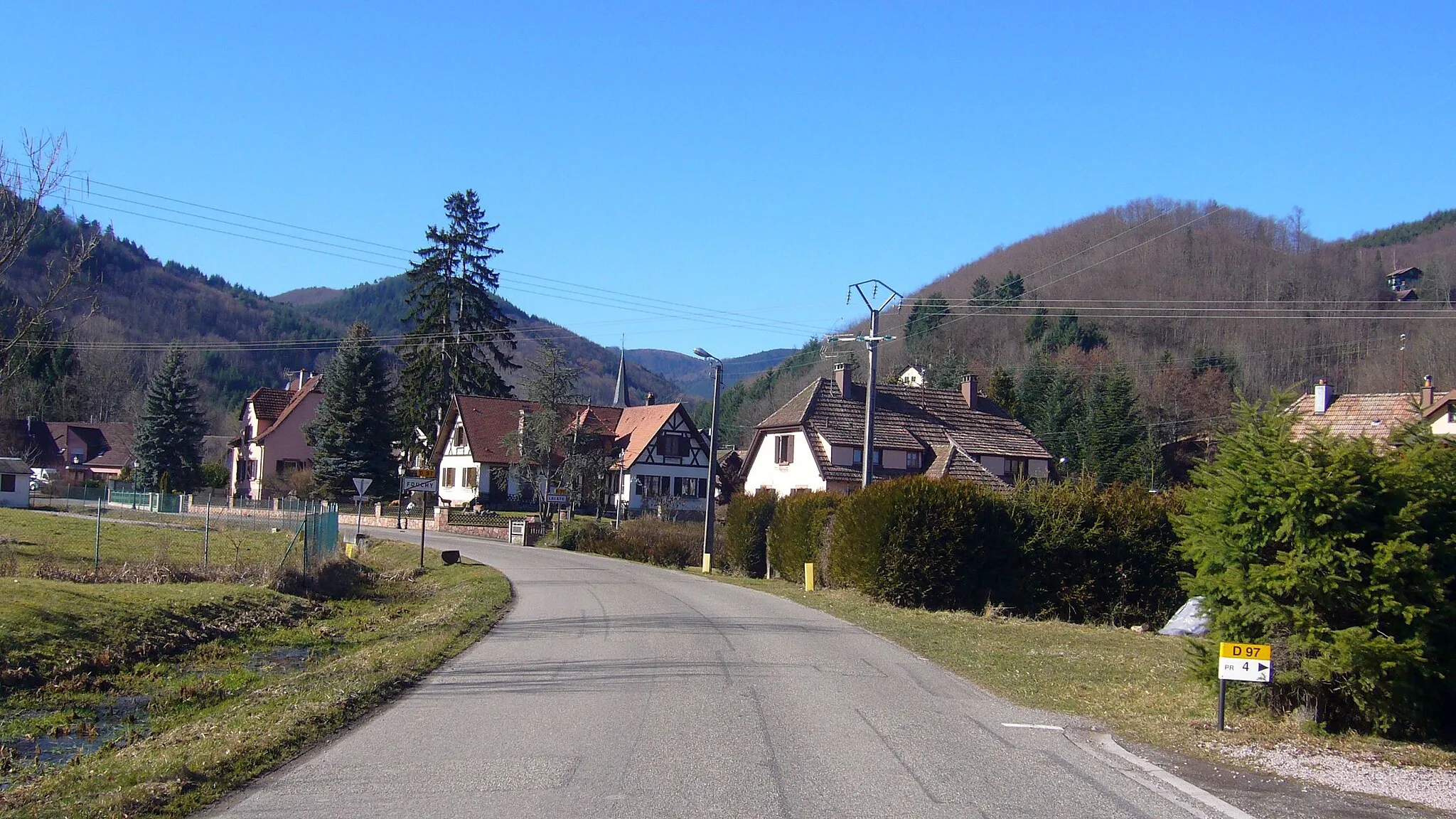 Photo showing: Entrée du village de Lalaye