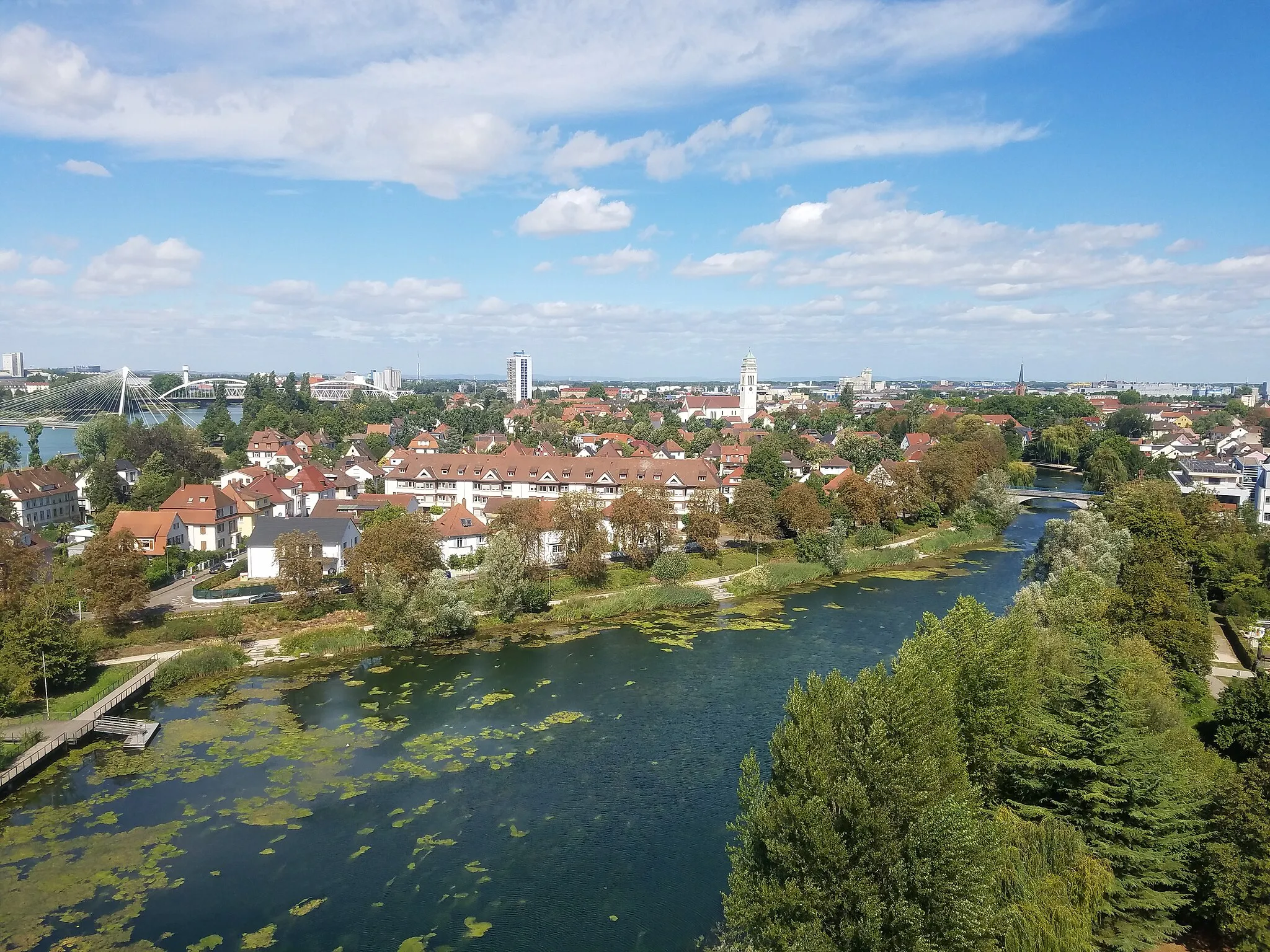 Photo showing: Blick auf Kehl vom Weißtannenturm