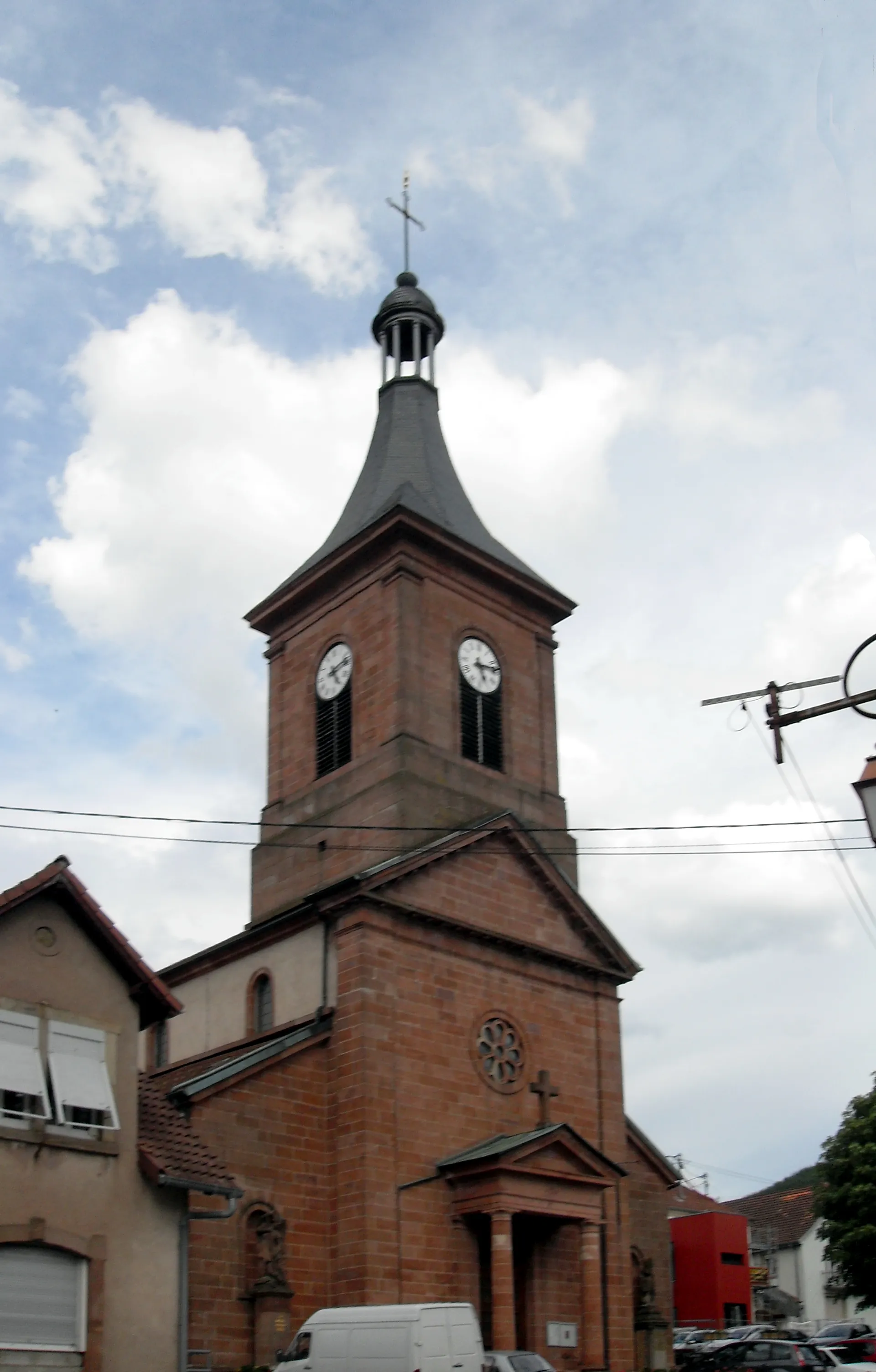 Photo showing: L'église Saint-Étienne à Russ