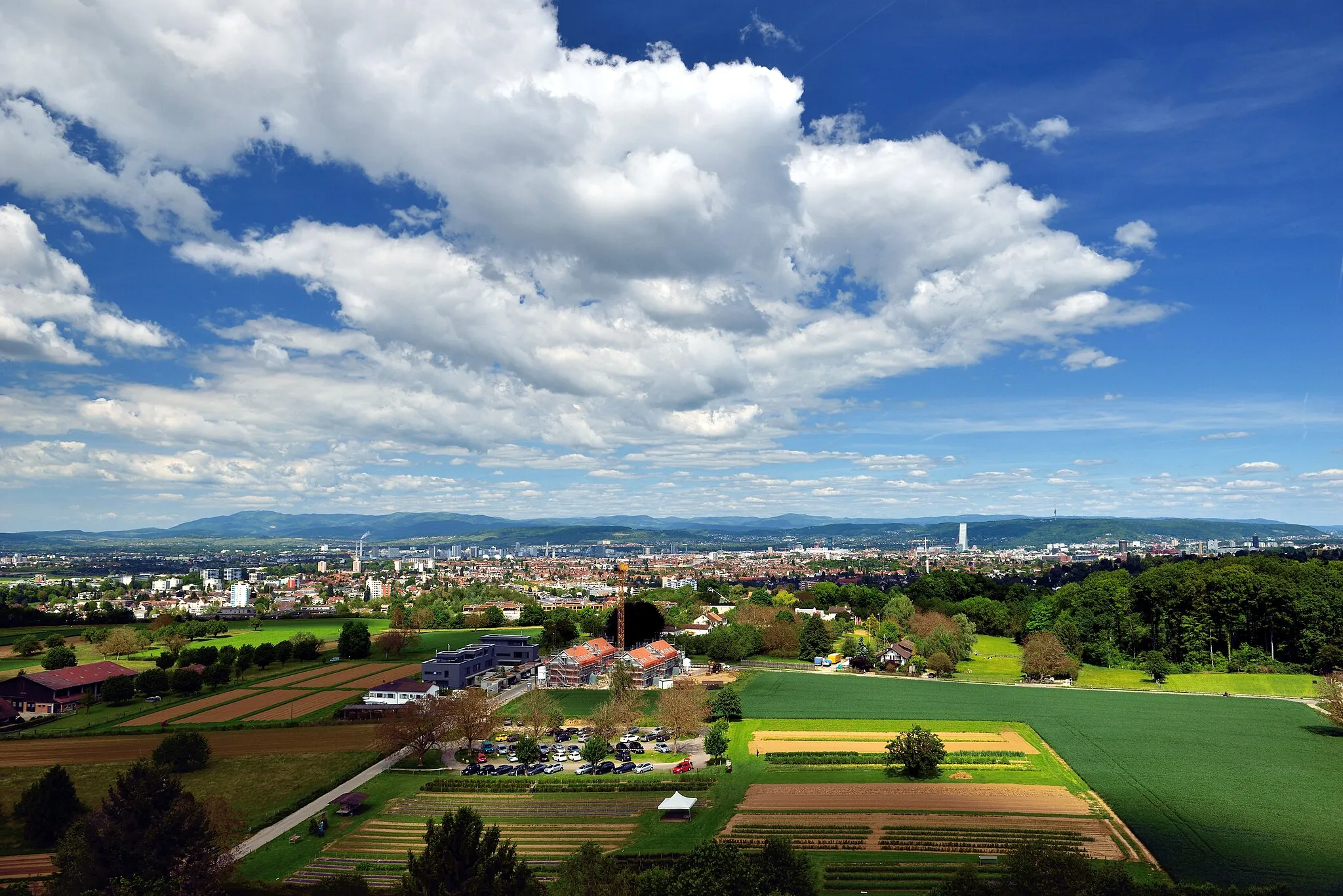 Photo showing: Water tower of Allschwil, Switzerland