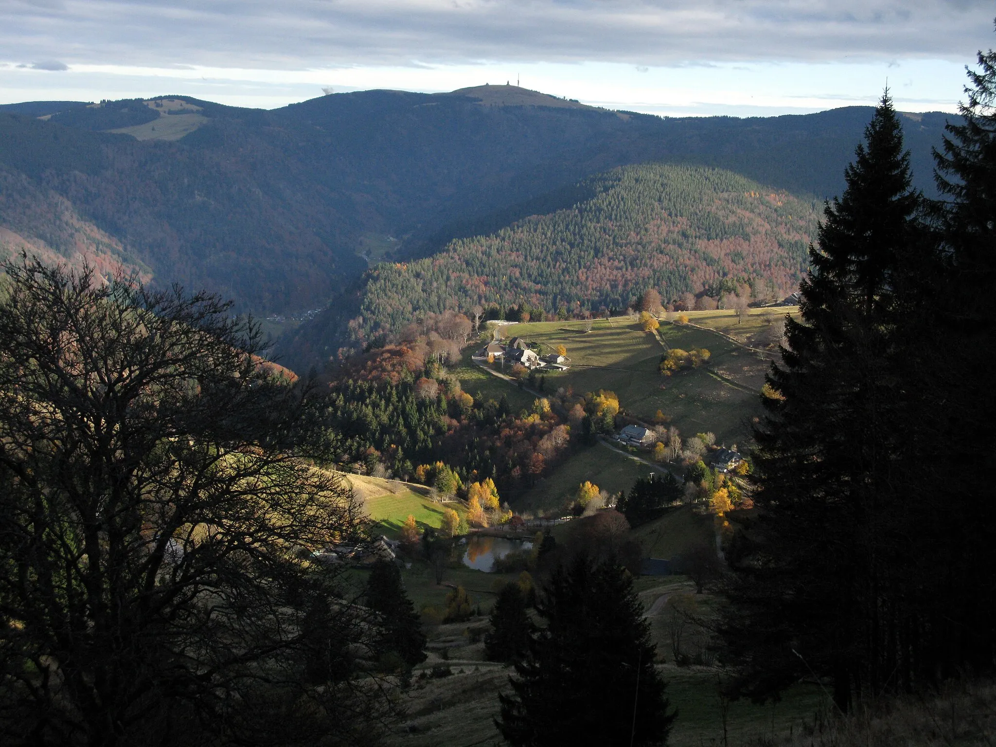 Photo showing: Blick vom Schauinsland über Hofsgrund zum Feldberg