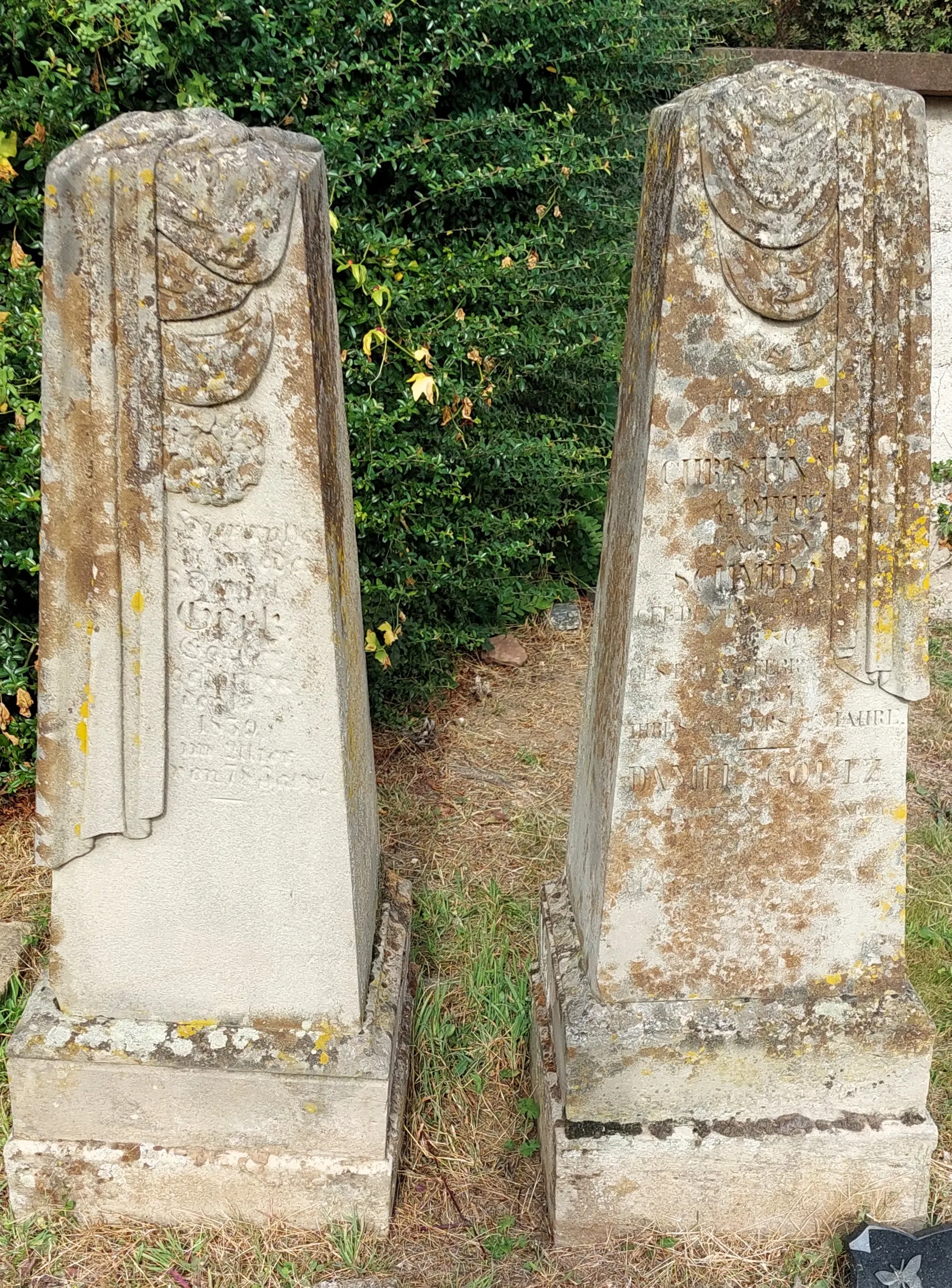 Photo showing: Pierre tombale du cimetière de Brumath