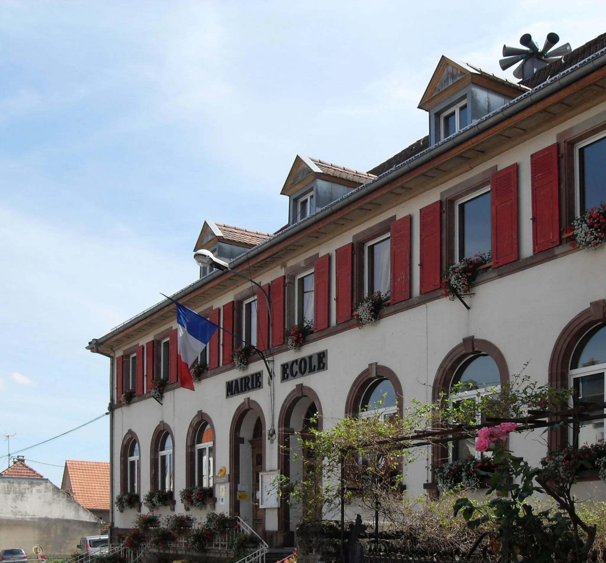 Photo showing: La mairie-école de Steinbach