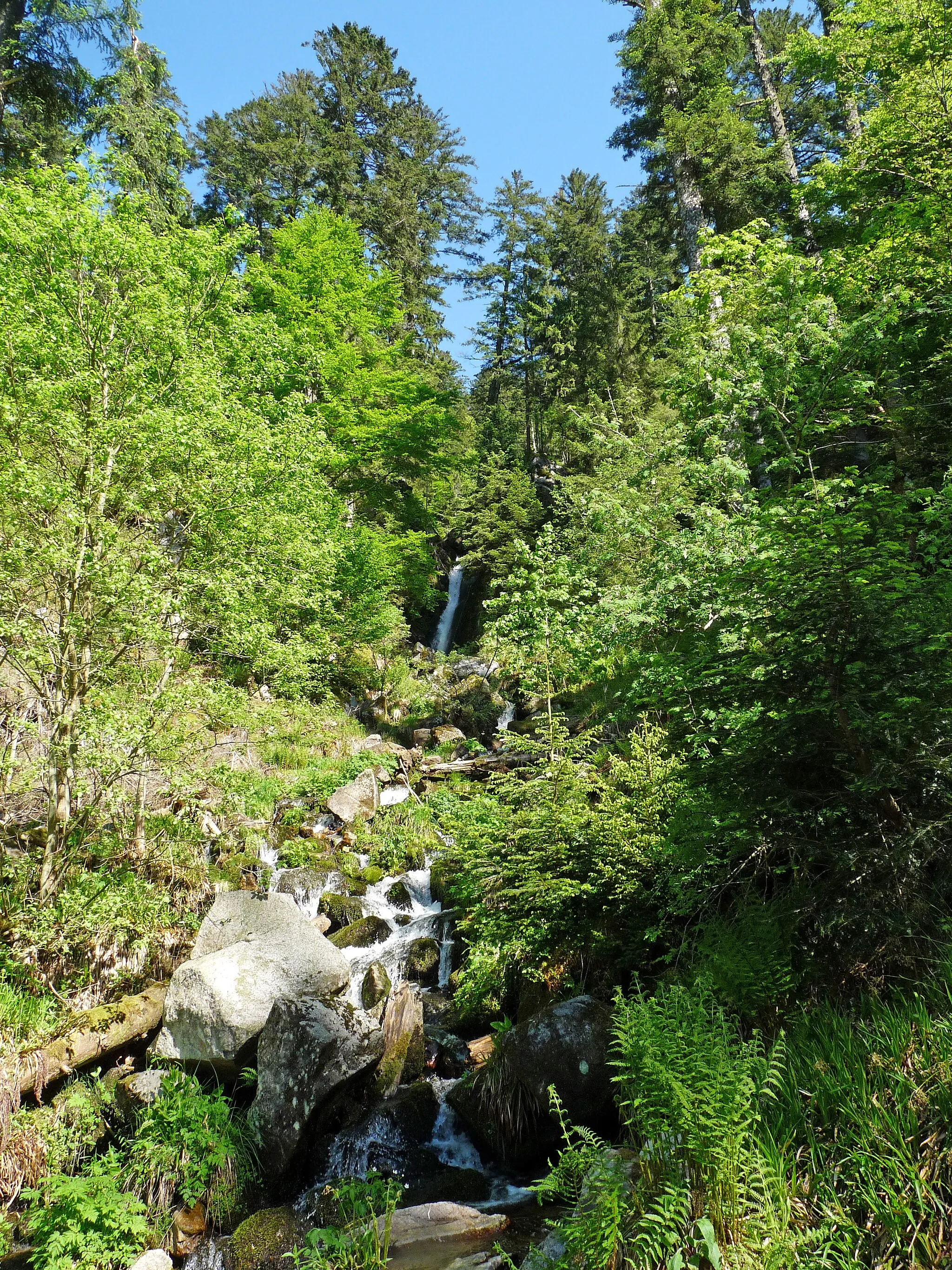 Photo showing: Plainfaing (Vosges) : cascade du Rudlin