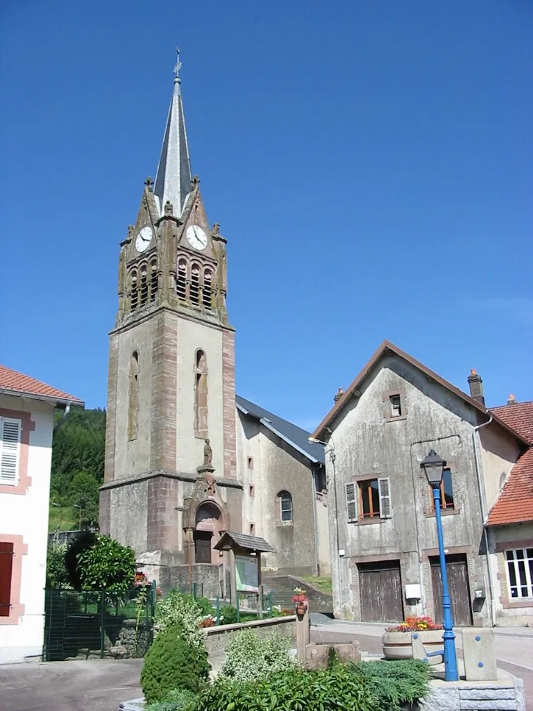 Photo showing: Wisembach, comme du département des Vosges.
Église Saint-Barthélemy, érigée en 1782.