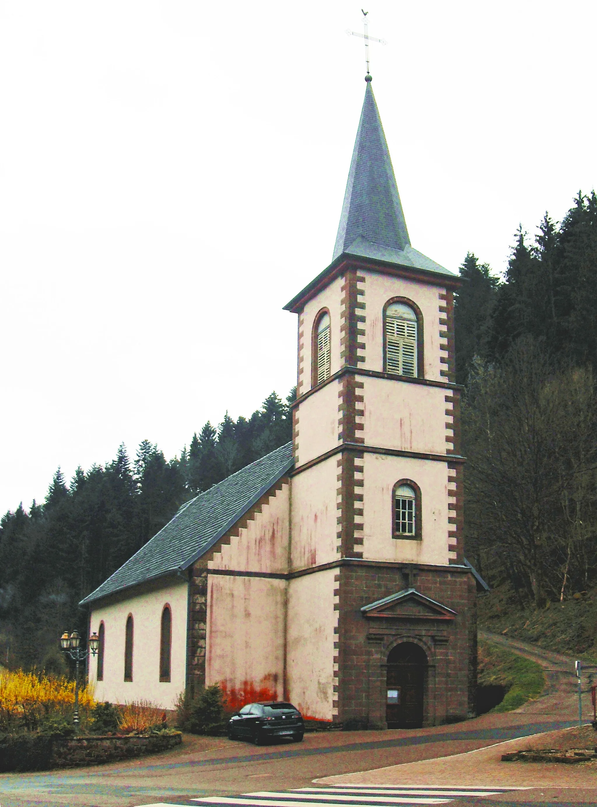 Photo showing: L'église Saint-Jacques-le-Majeur à Grandfontaine
