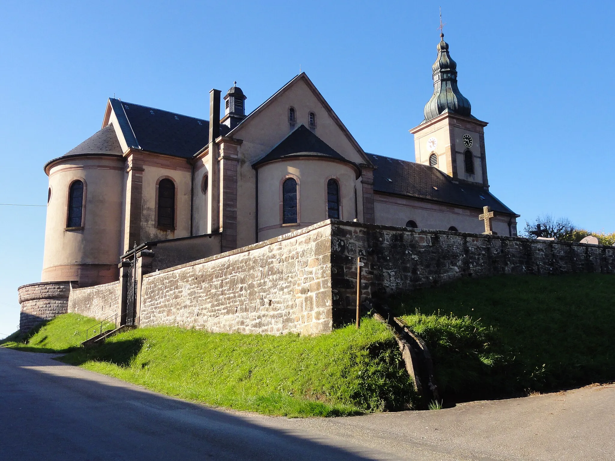 Photo showing: Alsace, Bas-Rhin, Plaine, Église Saint-Arnould (IA67013071).