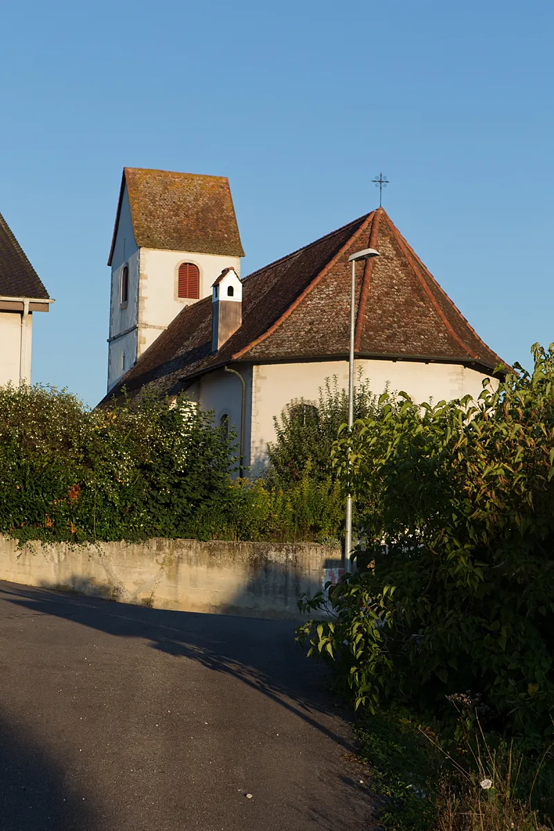 Photo showing: L'église à Miécourt (JU)