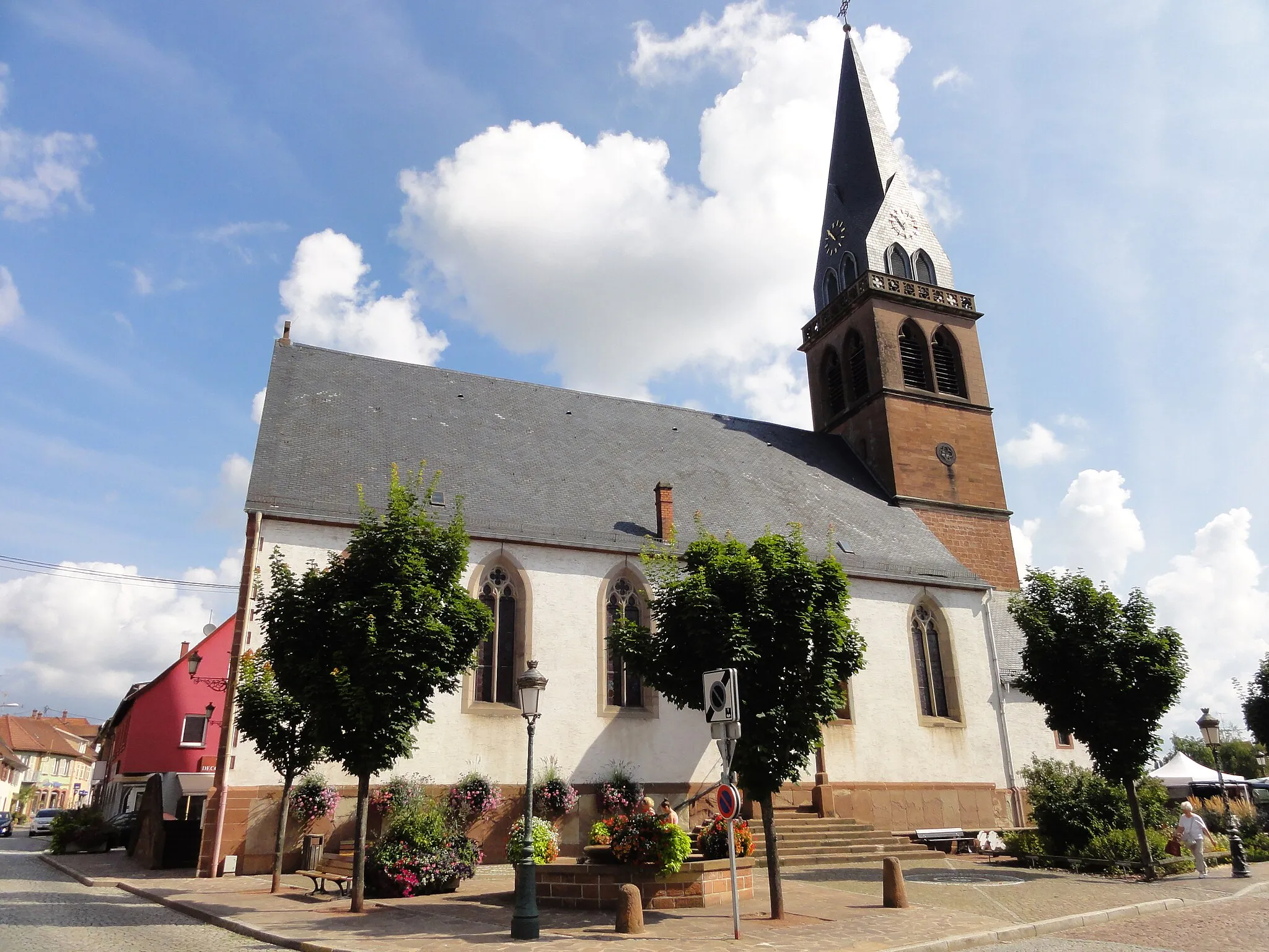 Photo showing: Alsace, Bas-Rhin, Église protestante d'Ingwiller (IA67009757).