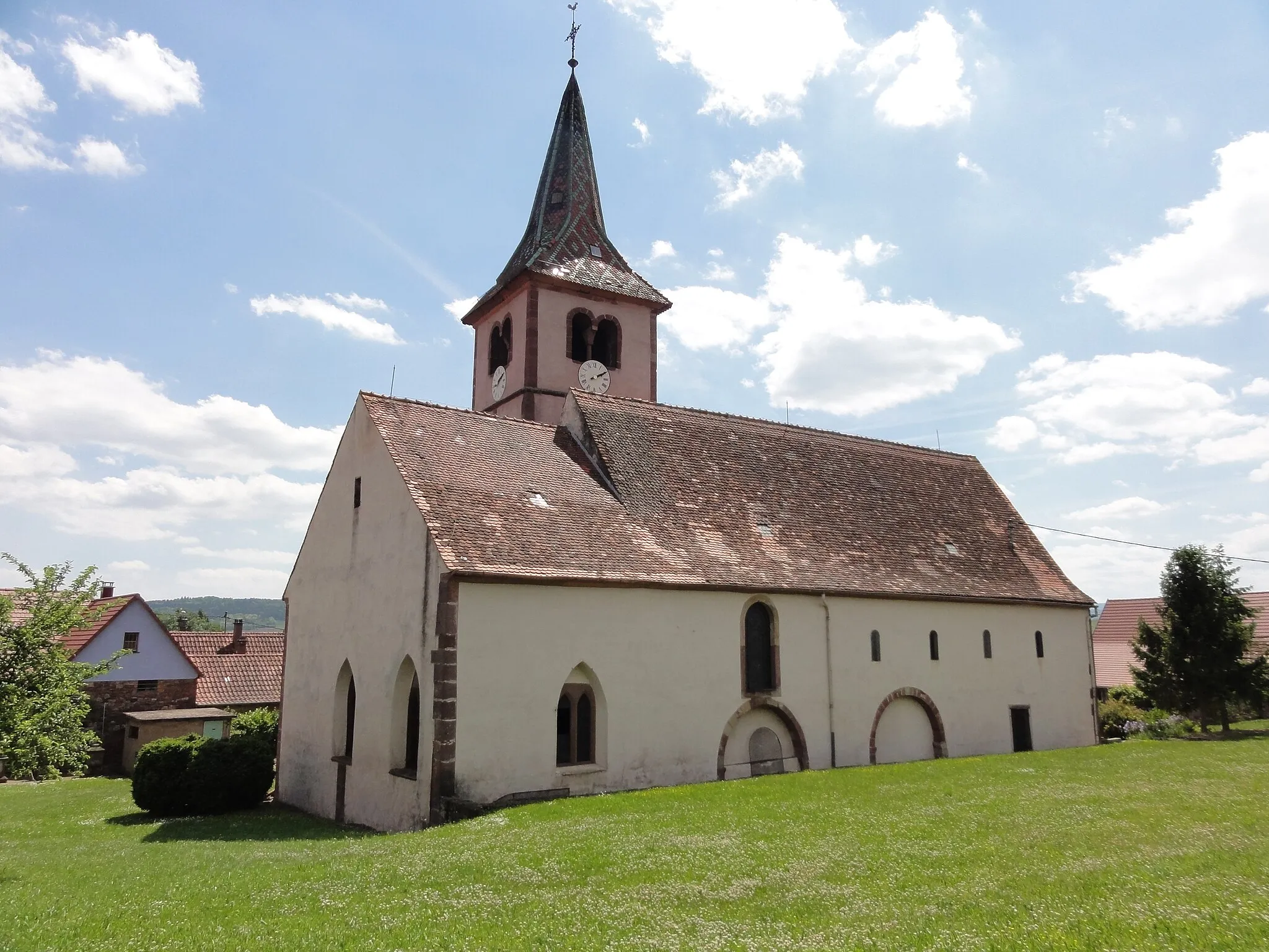 Photo showing: Alsace, Bas-Rhin, Balbronn, Église protestante (PA00085276, IA67006522).