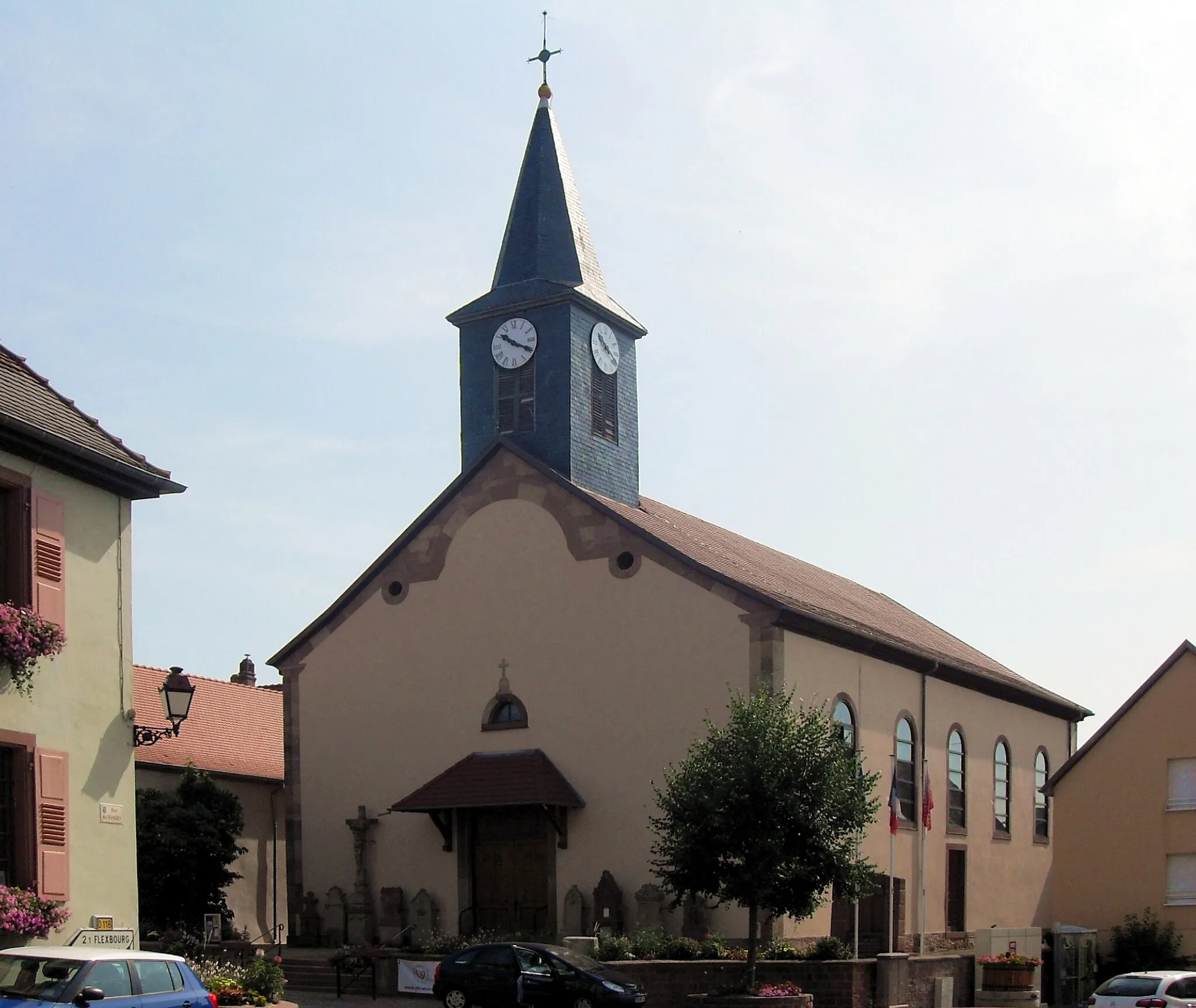 Photo showing: L'église Saint-Laurent de Bergbieten