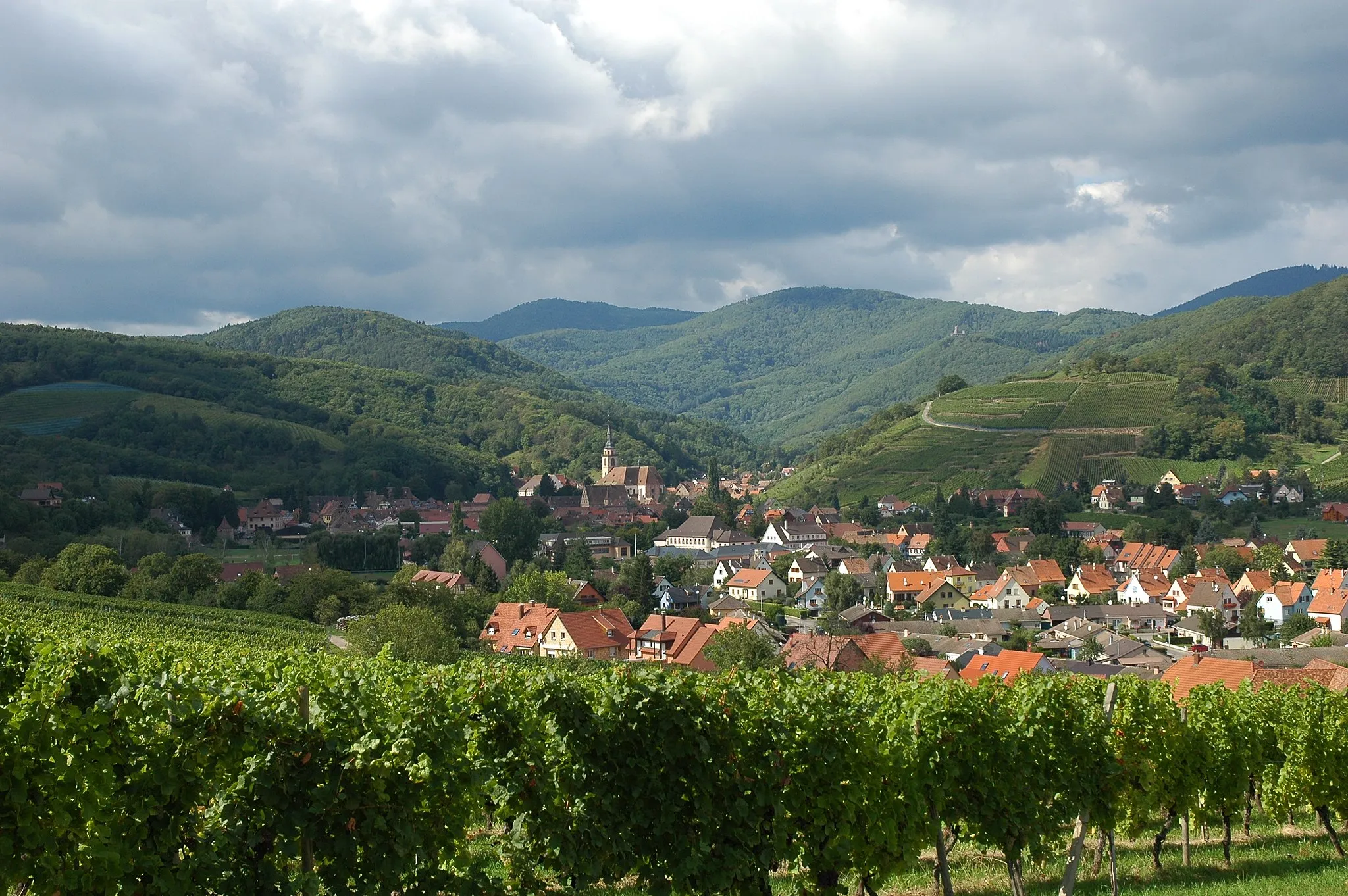 Photo showing: Vue sur Andlau, Bas-Rhin, Alsace