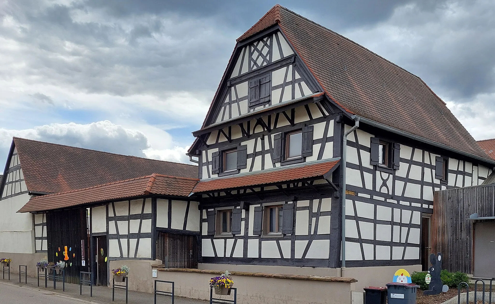 Photo showing: Maison à colombage au 1 rue du moulin à Batzendorf