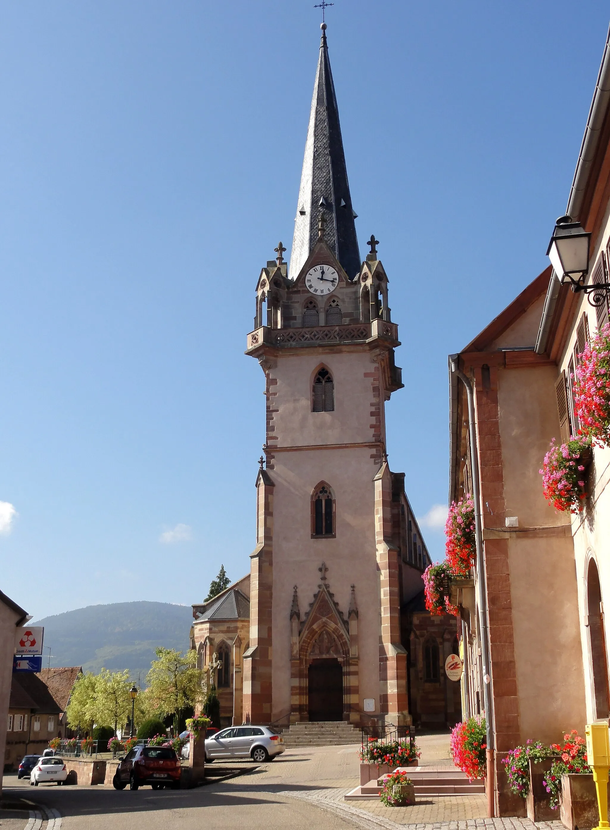 Photo showing: Alsace, Bas-Rhin, Église Notre-Dame de l’Assomption de Bernardswiller (PA00084612, IA00023770).