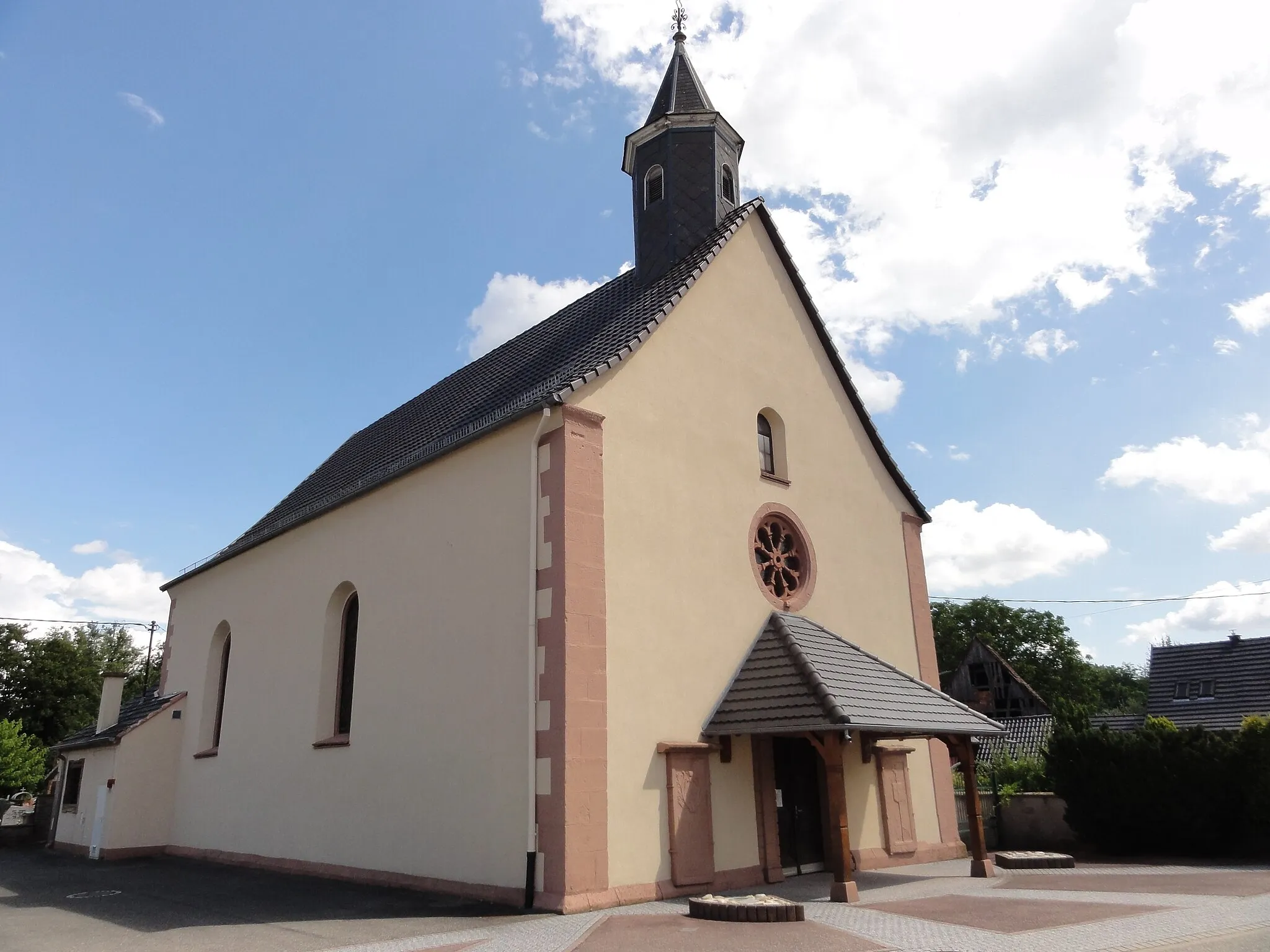 Photo showing: Alsace, Bas-Rhin, Église Saint-Jean-Baptiste de Biblisheim (IA67007763).