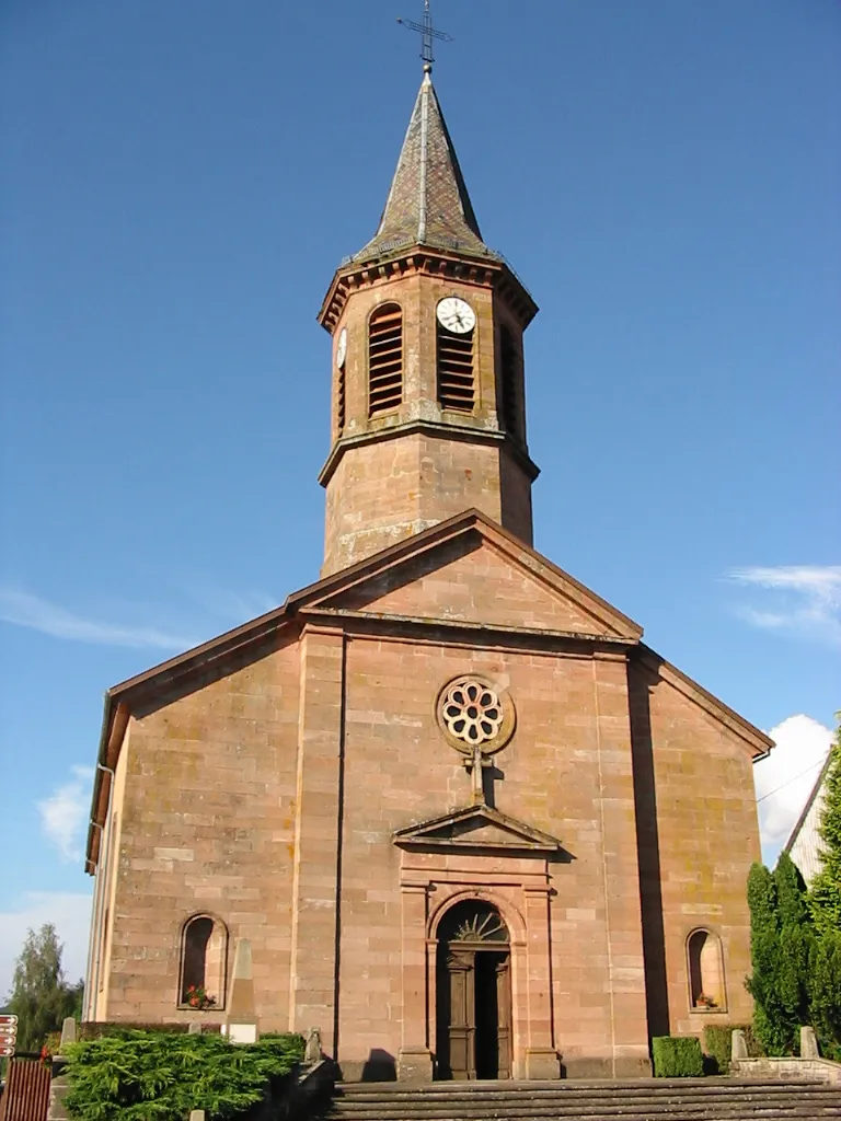 Photo showing: Bourg-Bruche, commune du bas-Rhin : l'église Saint-Pierre