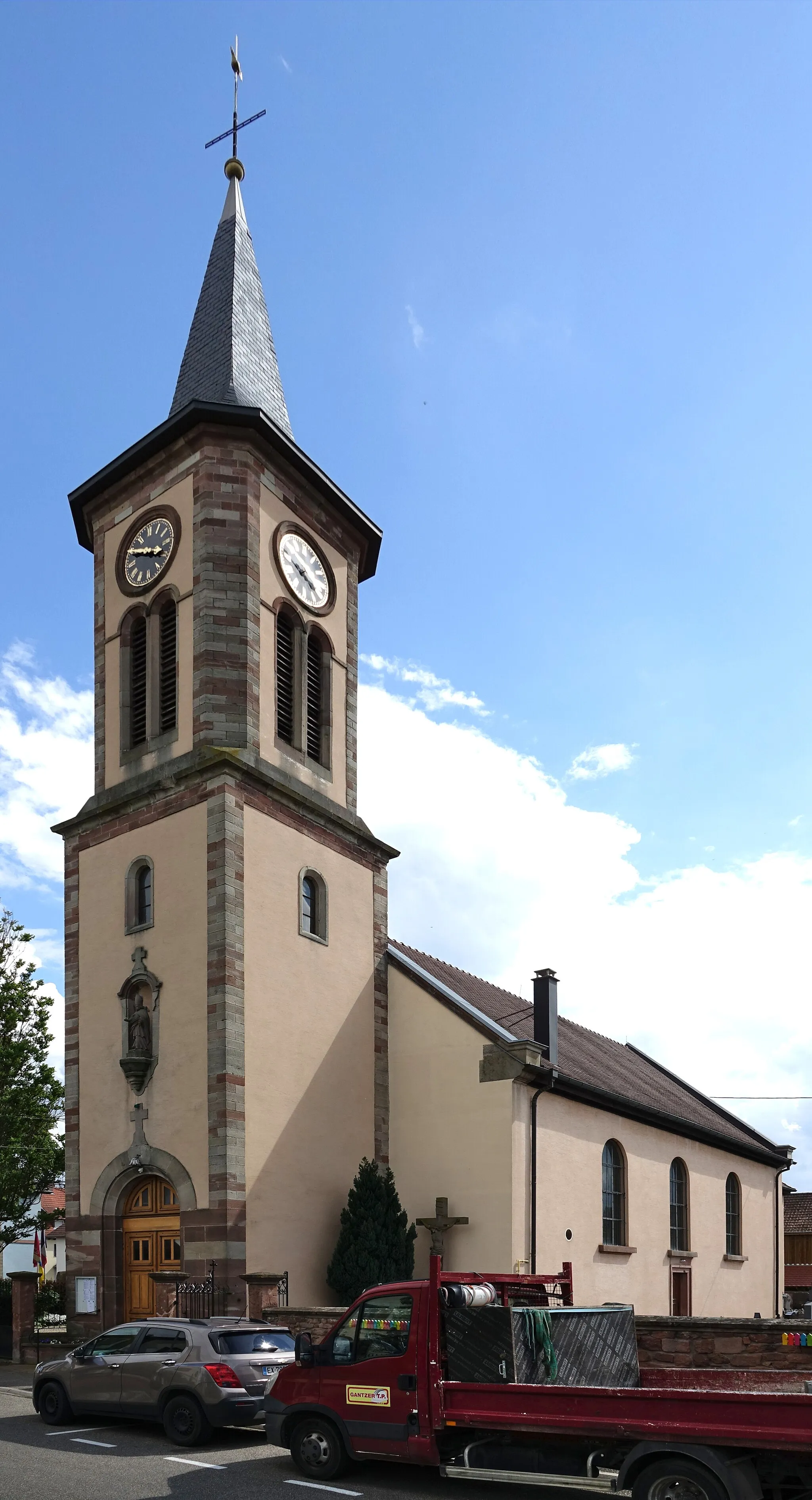 Photo showing: St. Blaise Church of Bootzheim (Haut-Rhin, France).