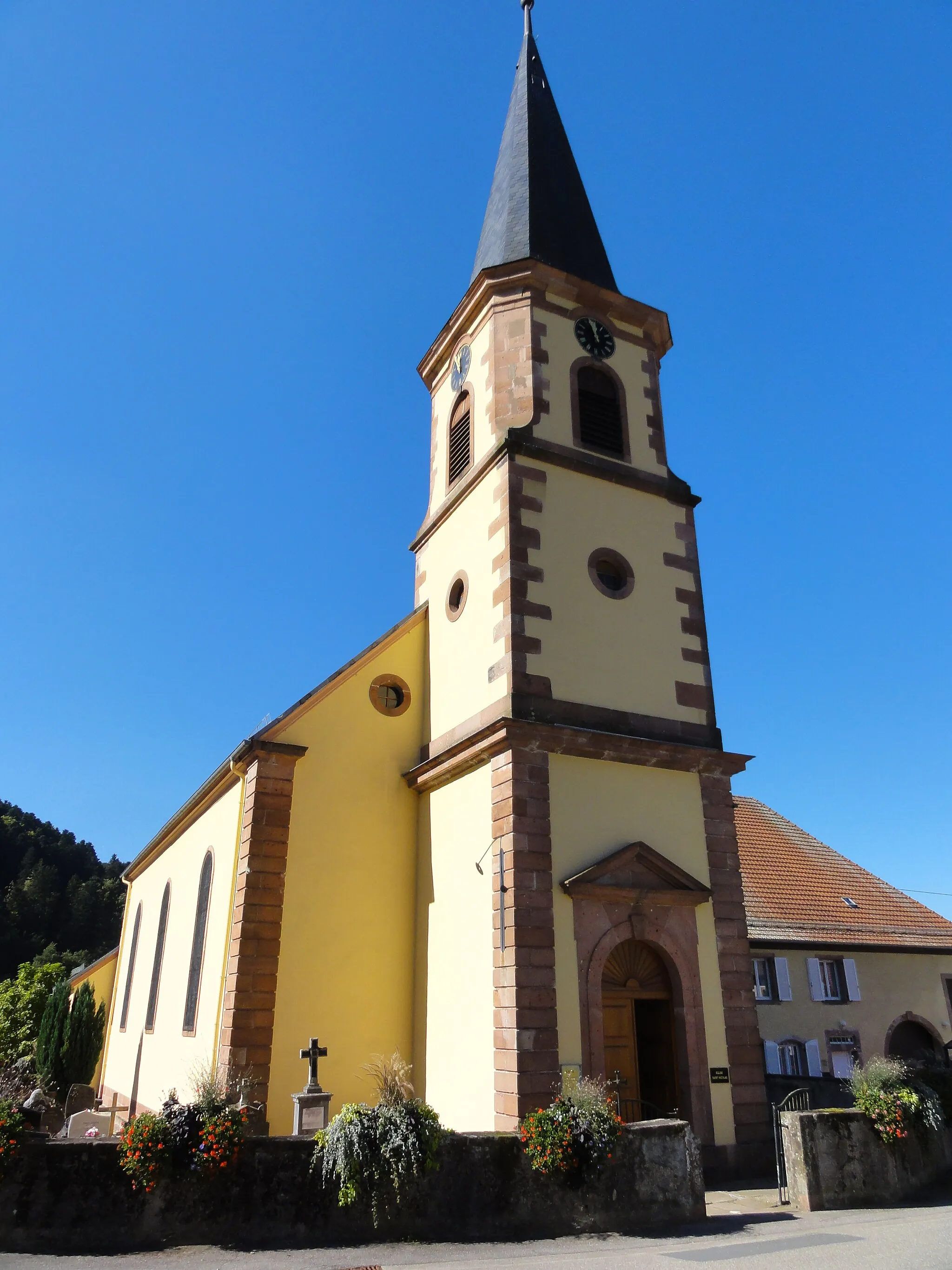 Photo showing: Alsace, Bas-Rhin, Église Saint-Nicolas de Colroy-la-Roche (IA67013078).