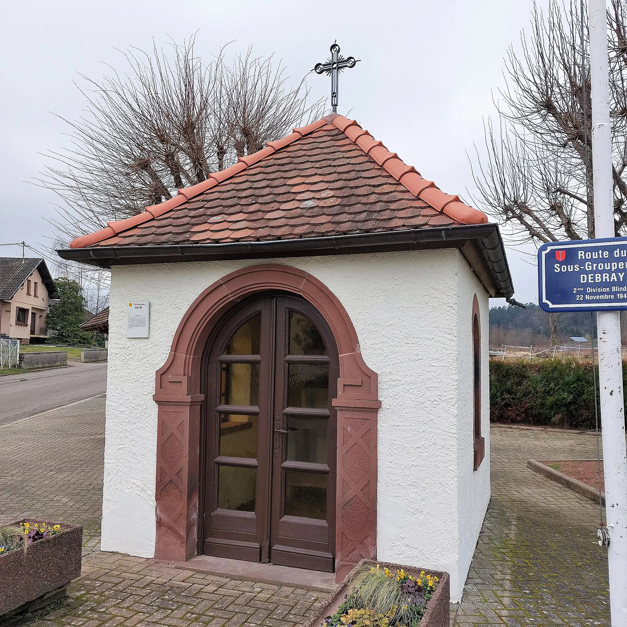 Photo showing: Oratoire rue de la forêt à Dimbsthal