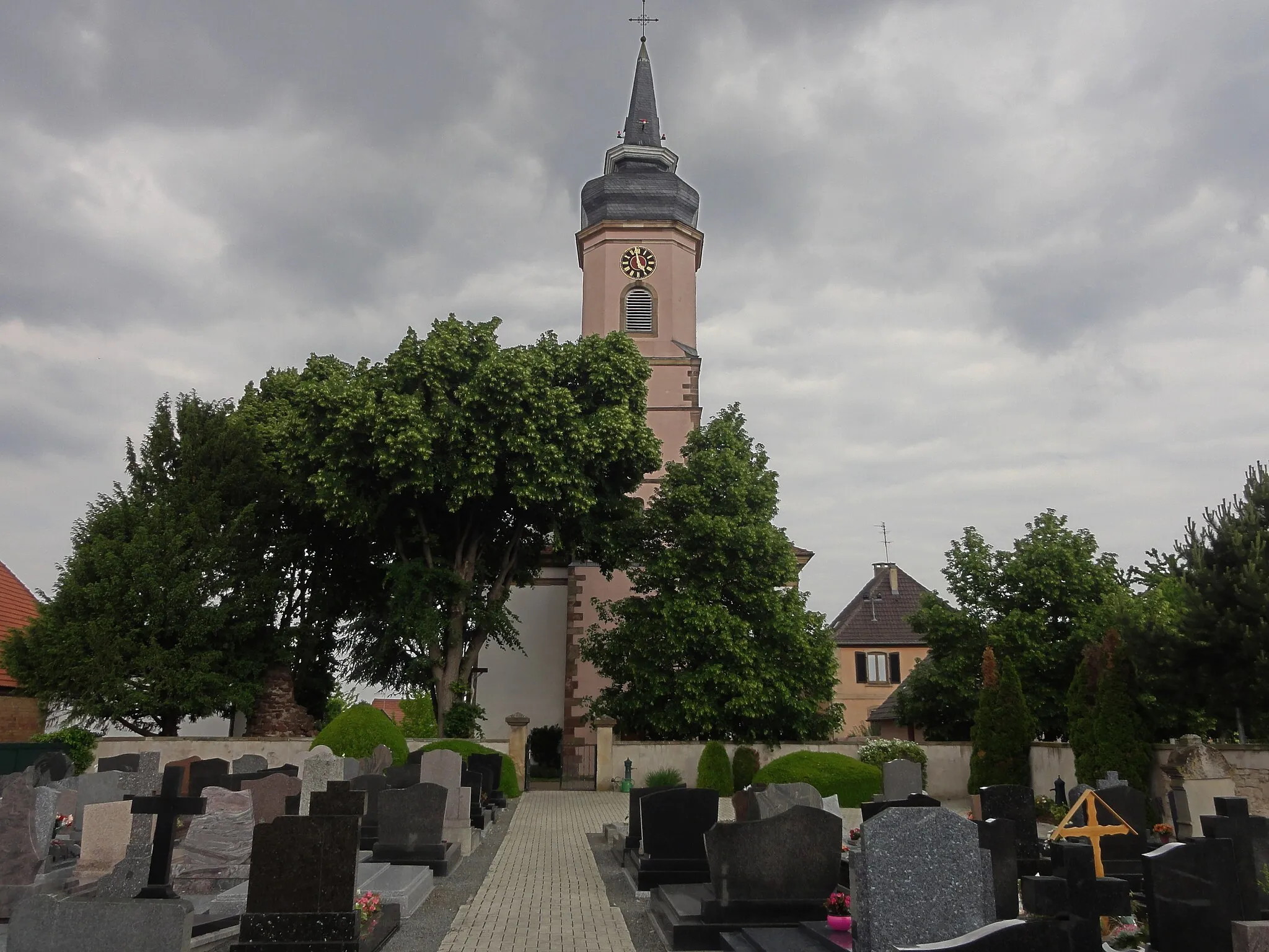 Photo showing: Alsace, Bas-Rhin, Duppigheim, Église Saint-Arbogast (IA00023105).