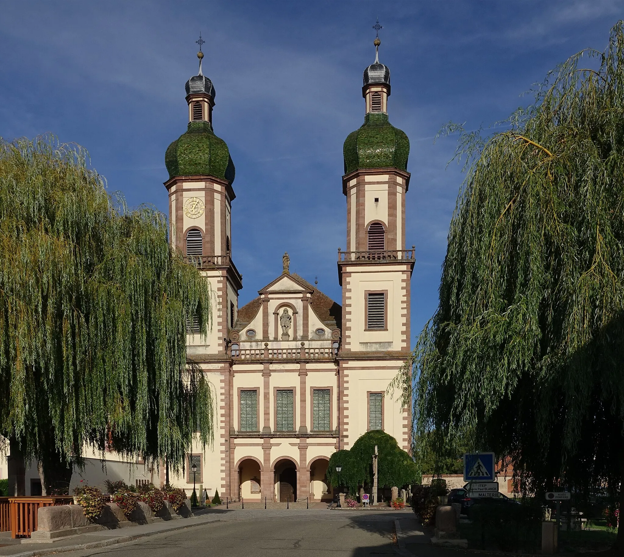 Photo showing: St. Maurice Church in Ebersmunster (Bas-Rhin, France).