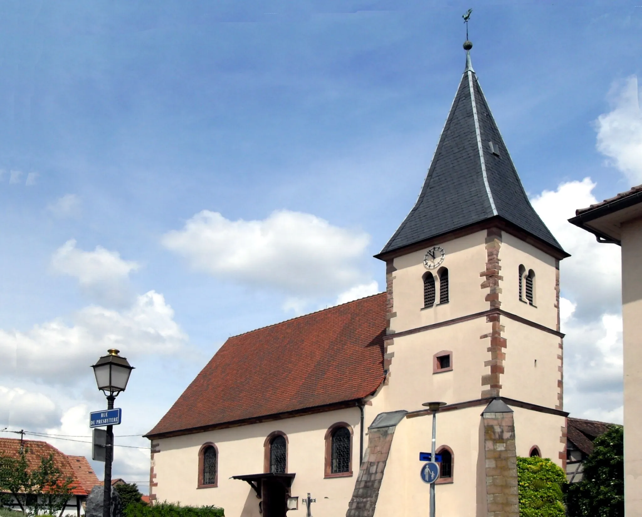 Photo showing: Le temple protestant d'Eckwersheim (ancienne église Saint-Jacques)