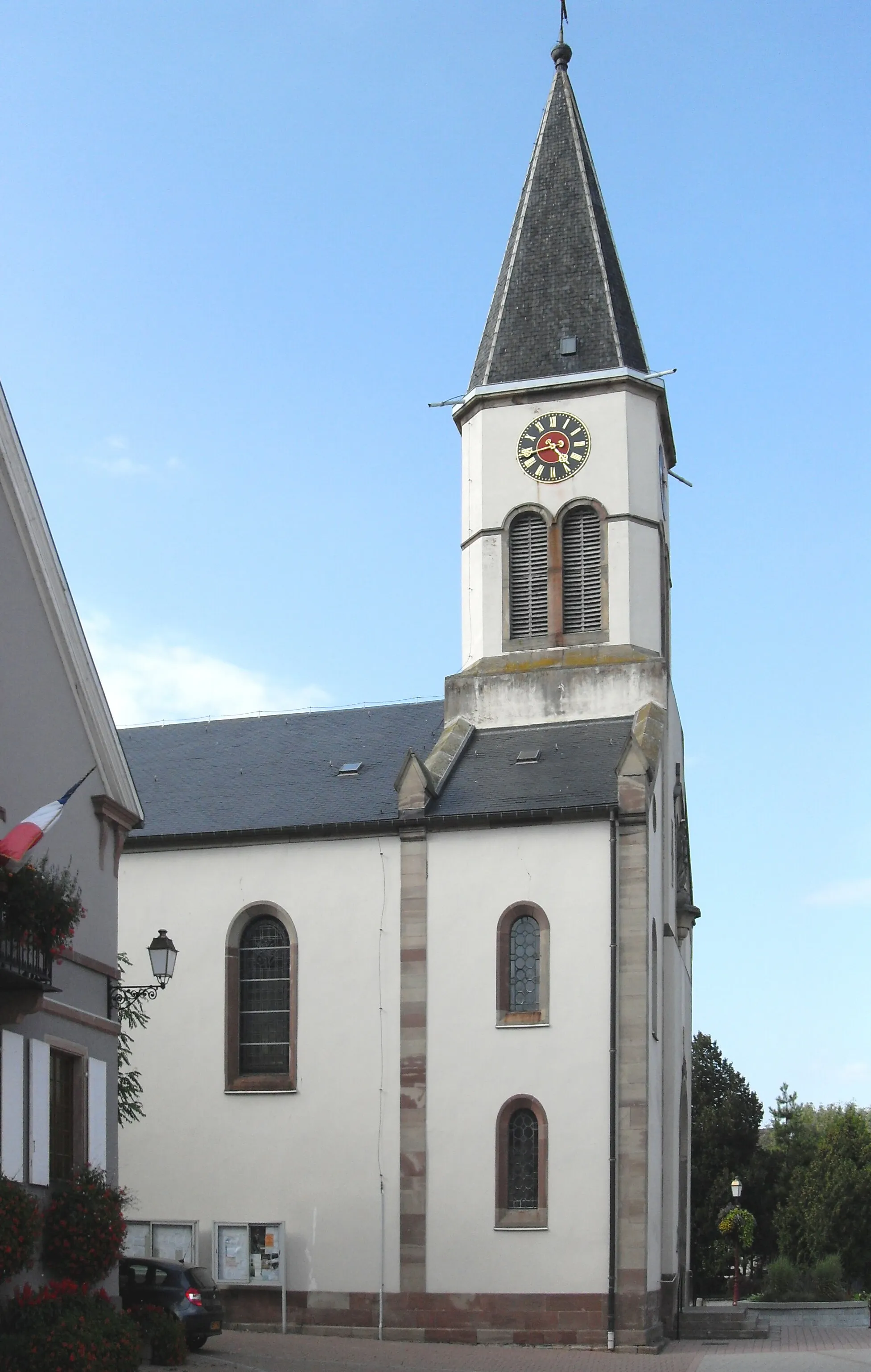 Photo showing: L'église Saint-Jacques-le-Majeur dElsenheim, côté sud