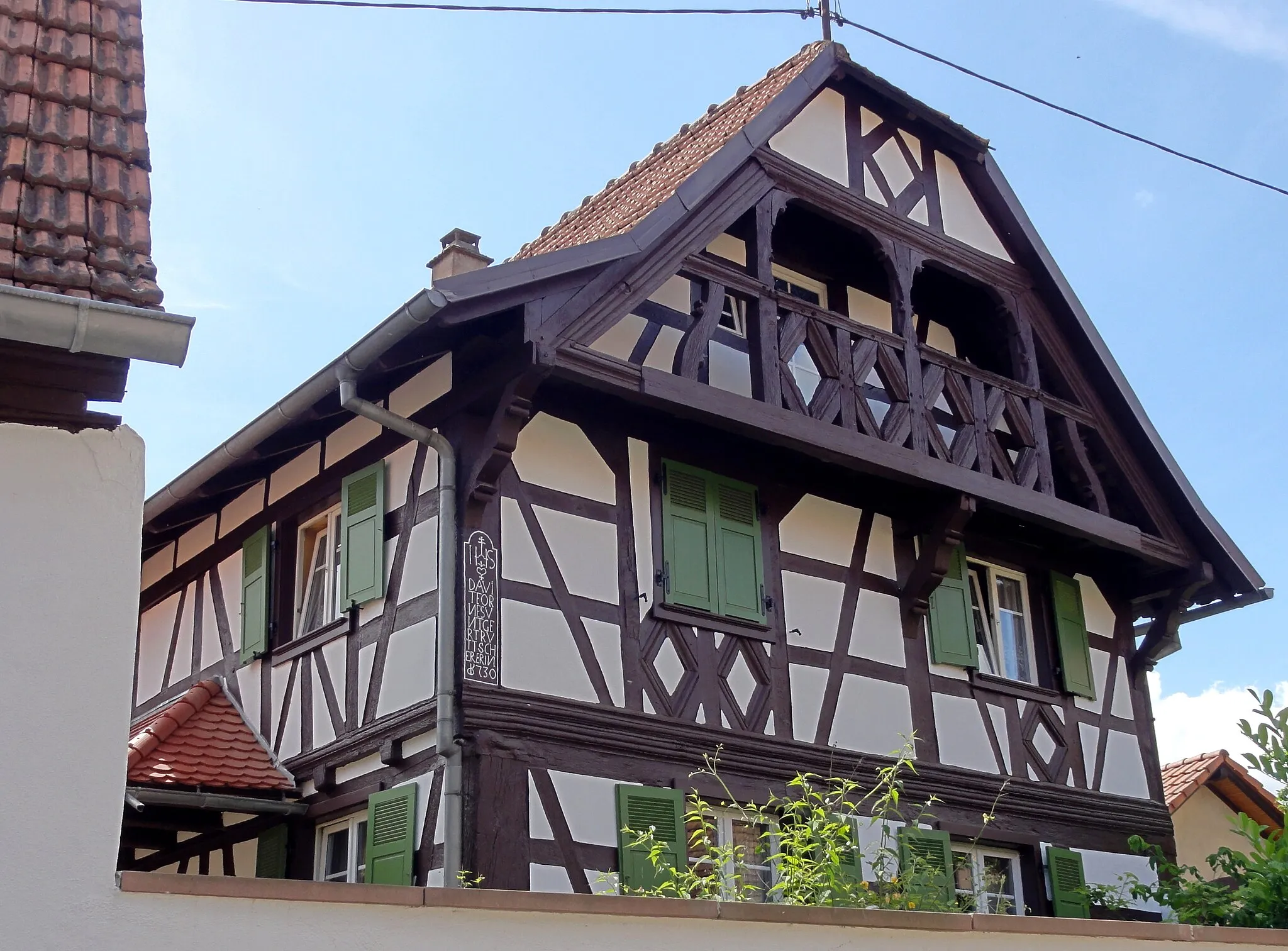 Photo showing: This building is indexed in the base Mérimée, a database of architectural heritage maintained by the French Ministry of Culture, under the reference IA67008976 .